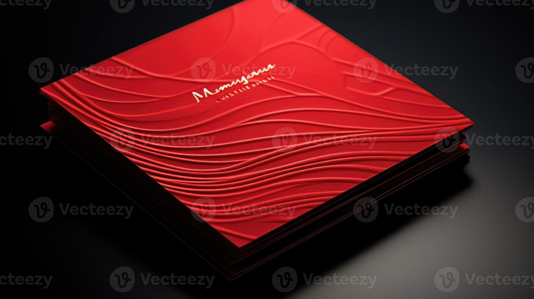 texture red business cards photo