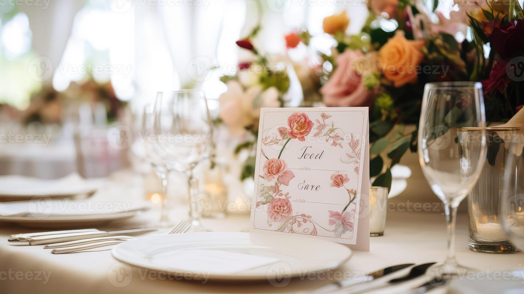seating table tent card photo