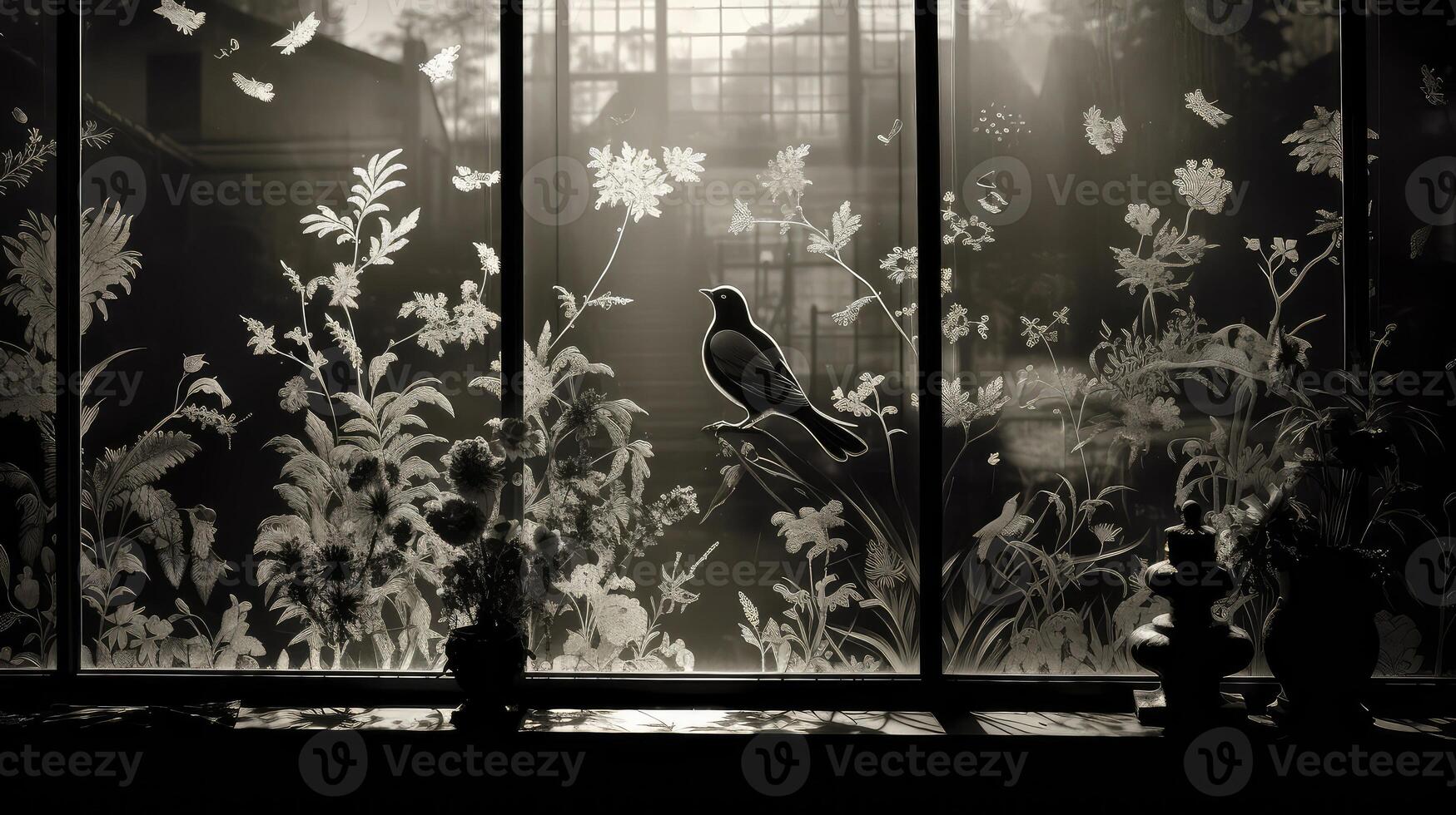 window etched glass photo