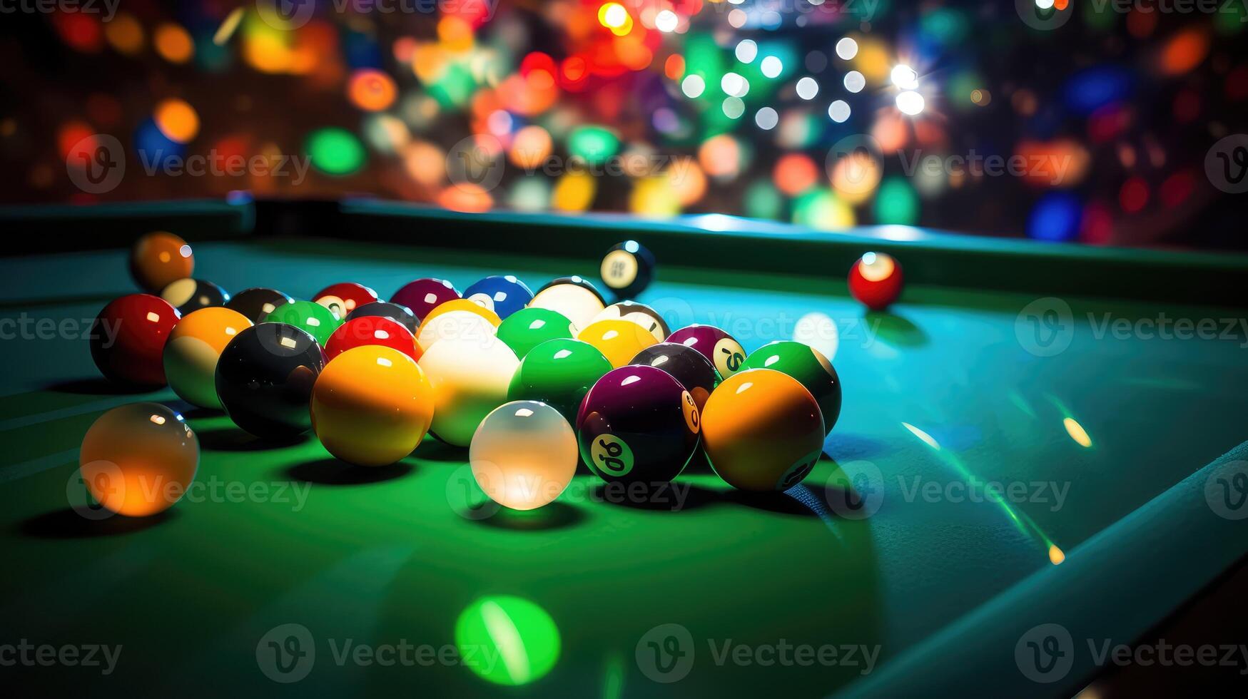 cue pool table background photo