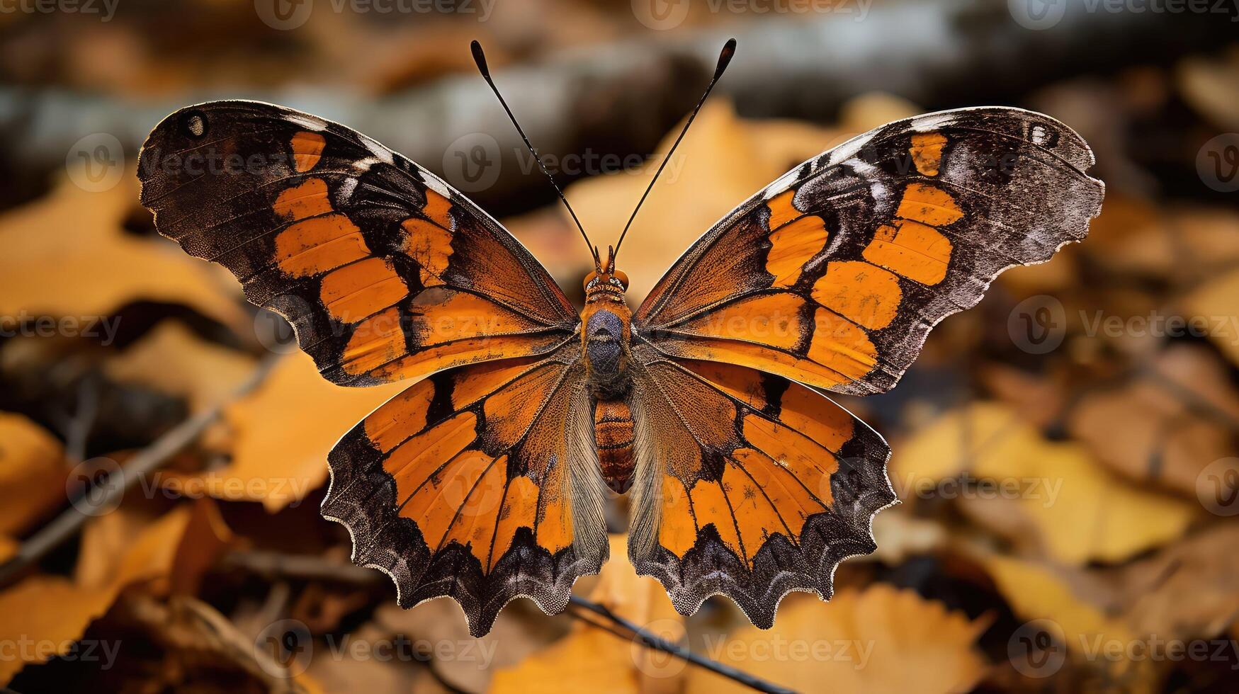 camouflage dead leaf butterfly photo