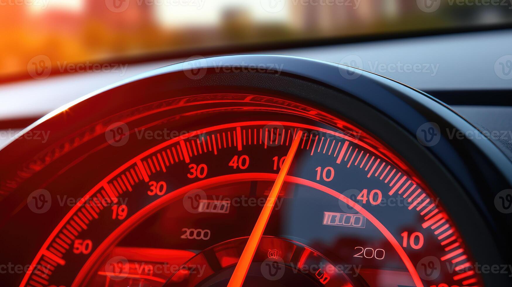 maximum speedometer red line photo