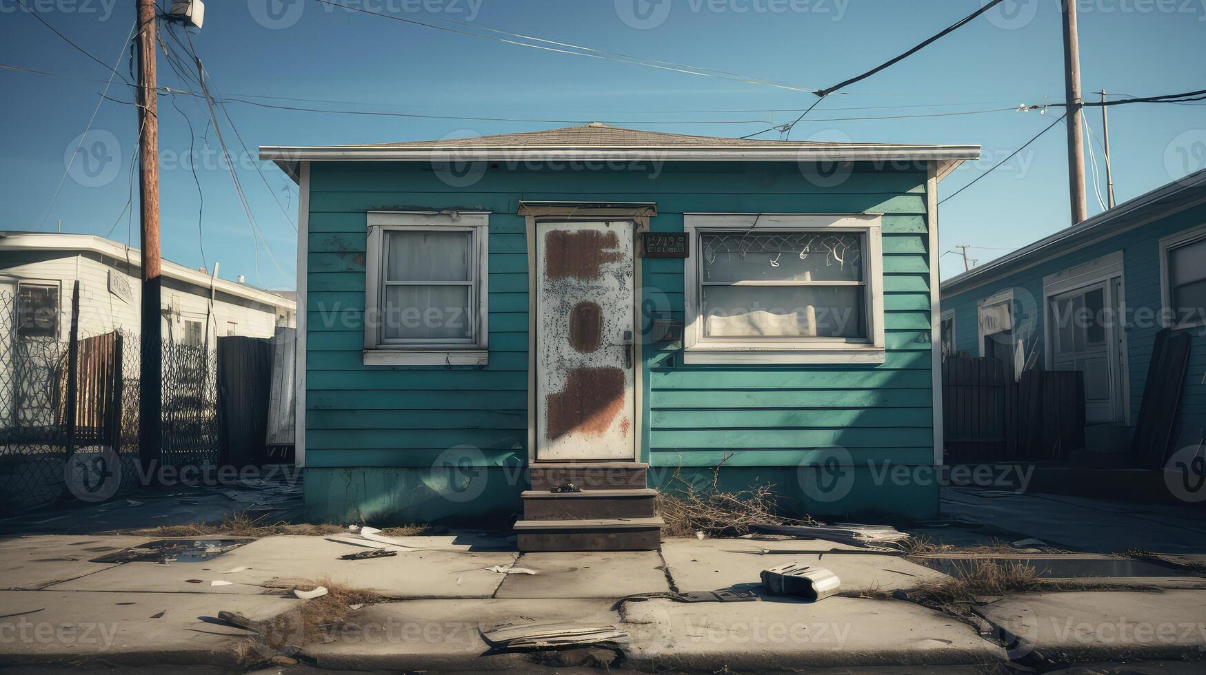 inequality house with dollar sign photo