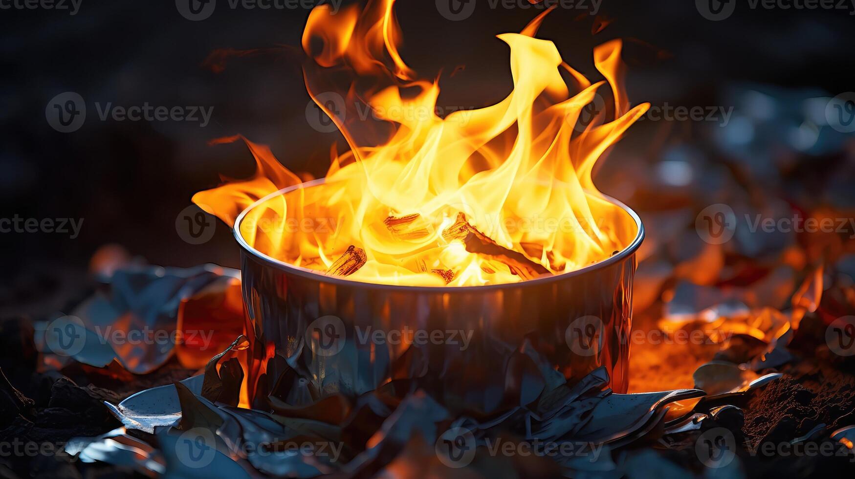 flame paper fire photo