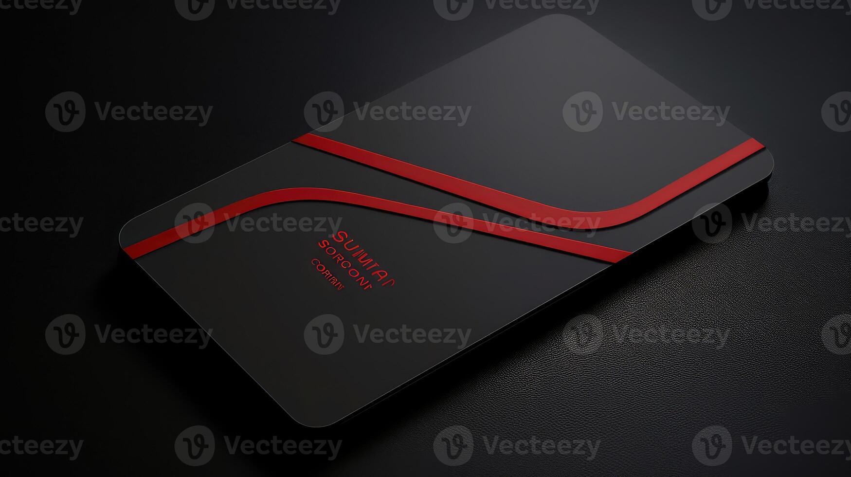 minimalist red business card photo
