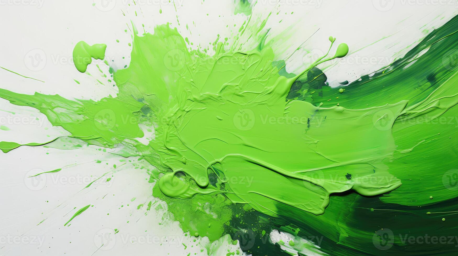 canvas green splatter photo