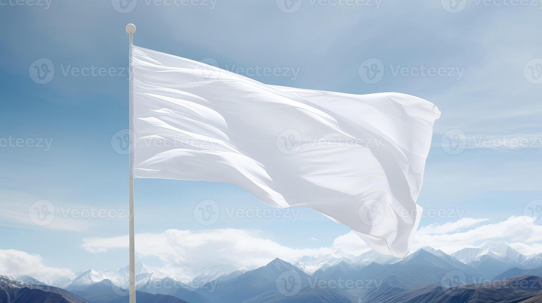triumph wave white flag photo