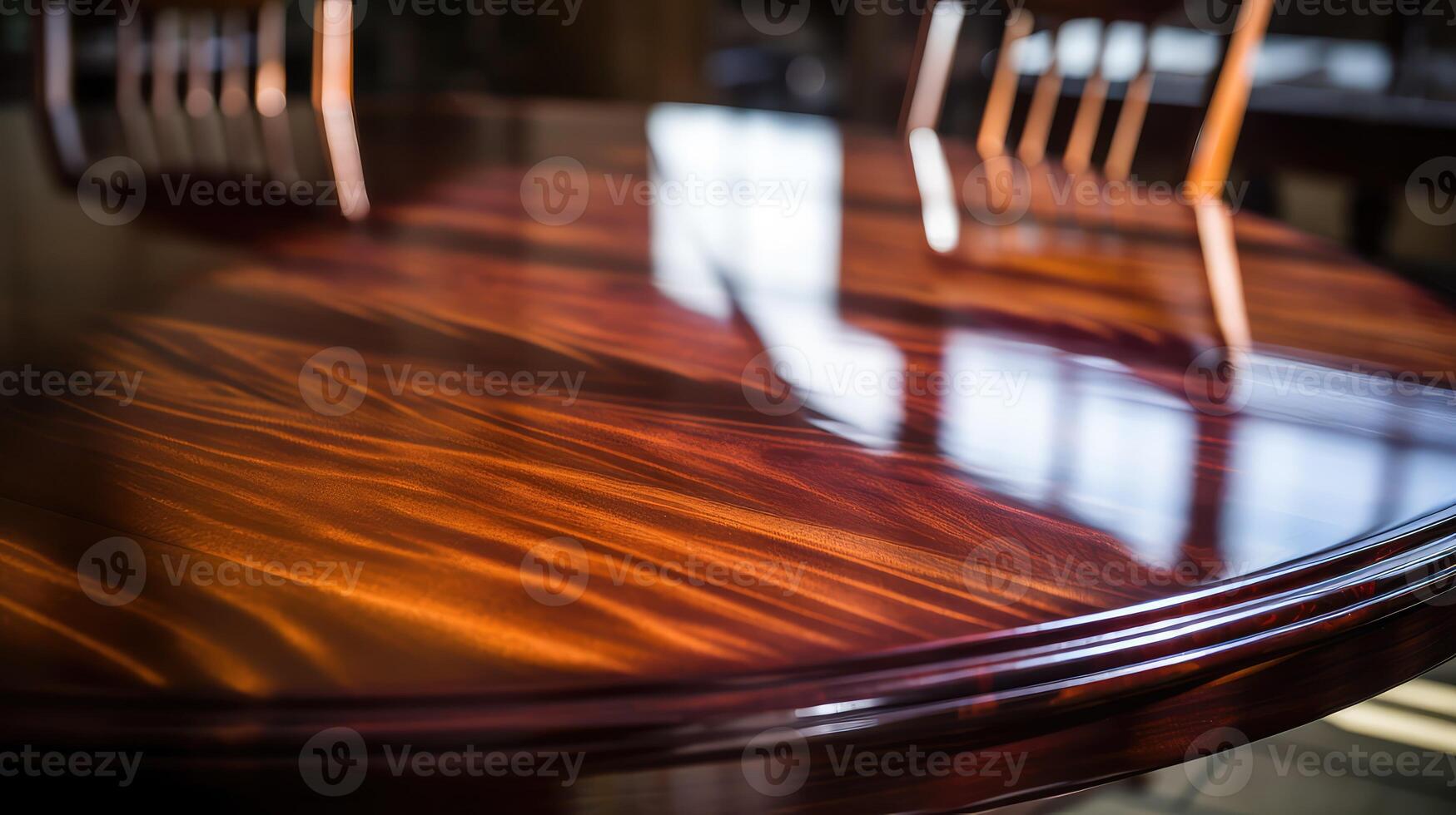 glossy varnished wood photo
