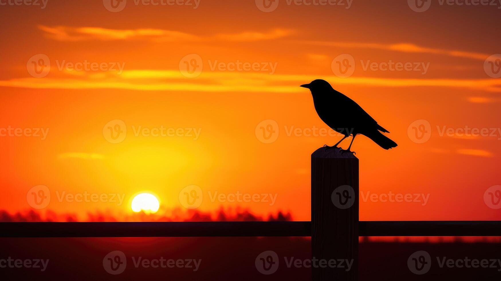 post black bird silhouette photo