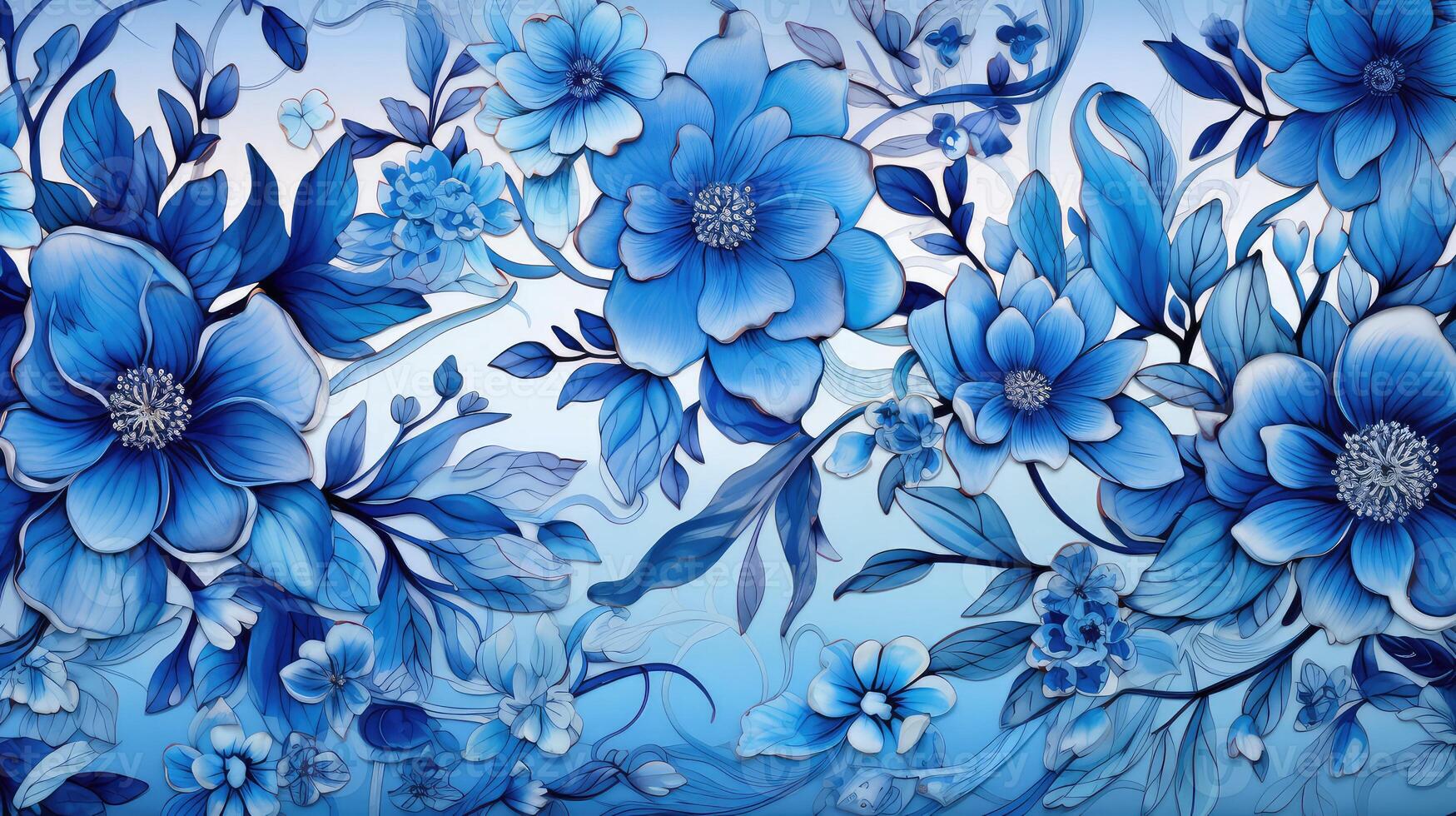 vibrant blue graphics photo