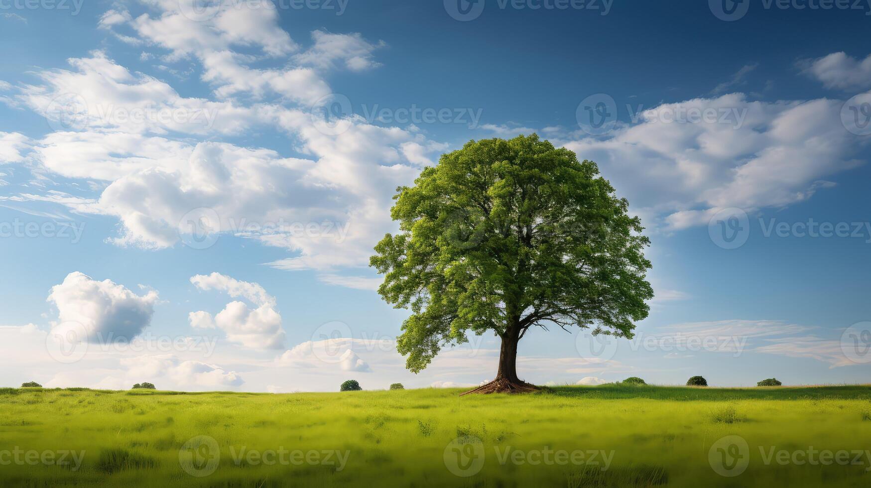 nature tree in field photo