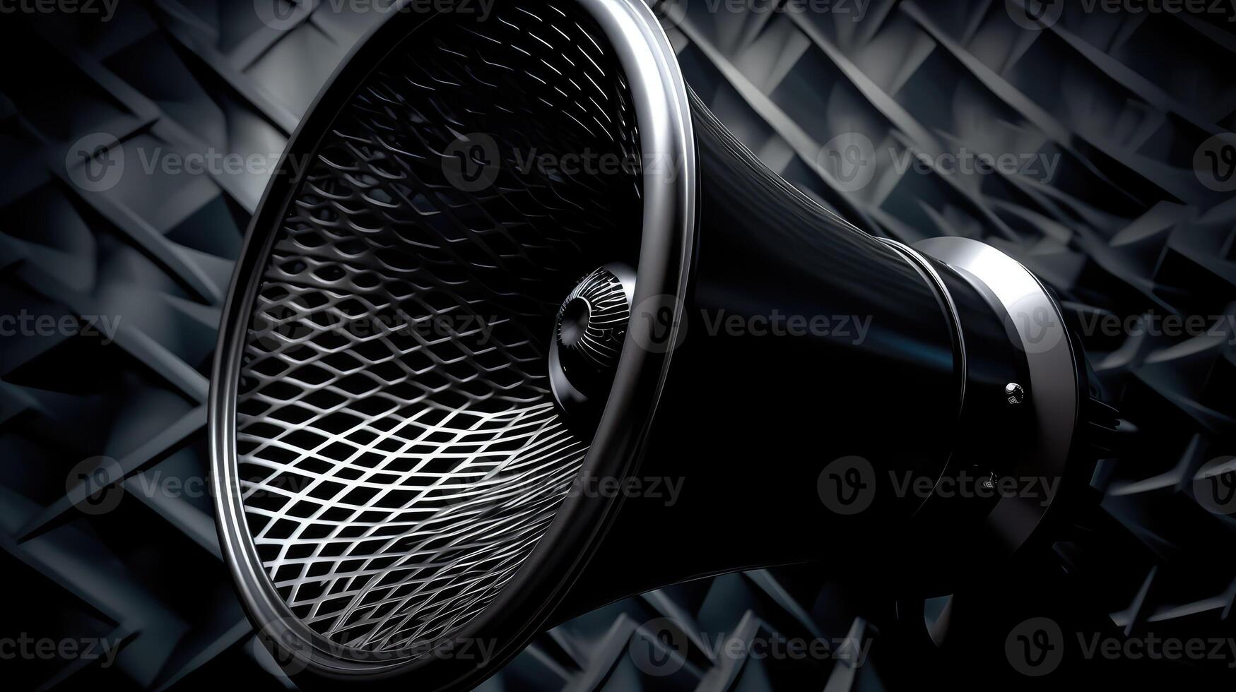 mesh black megaphone photo