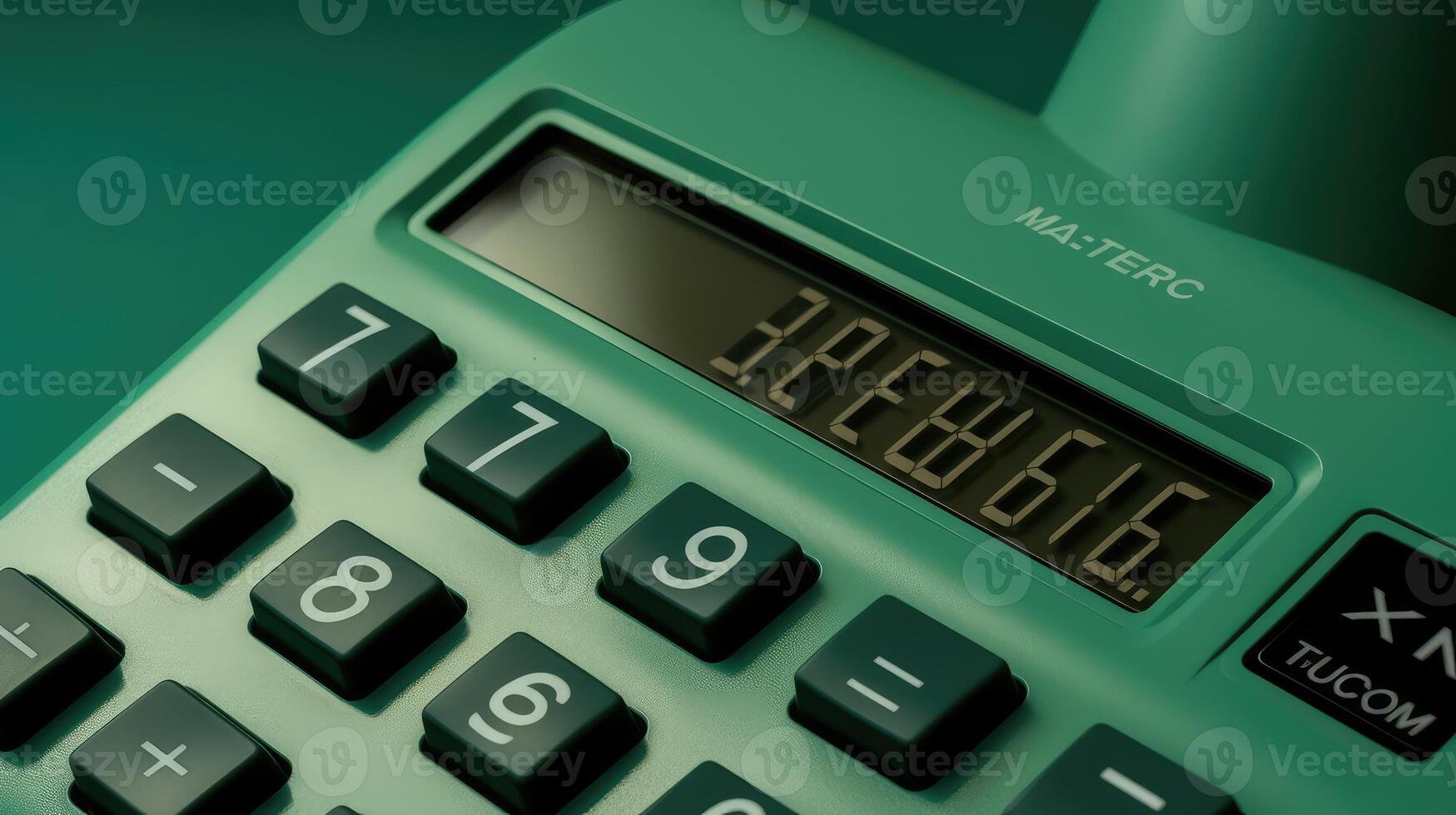 numbers green calculator photo