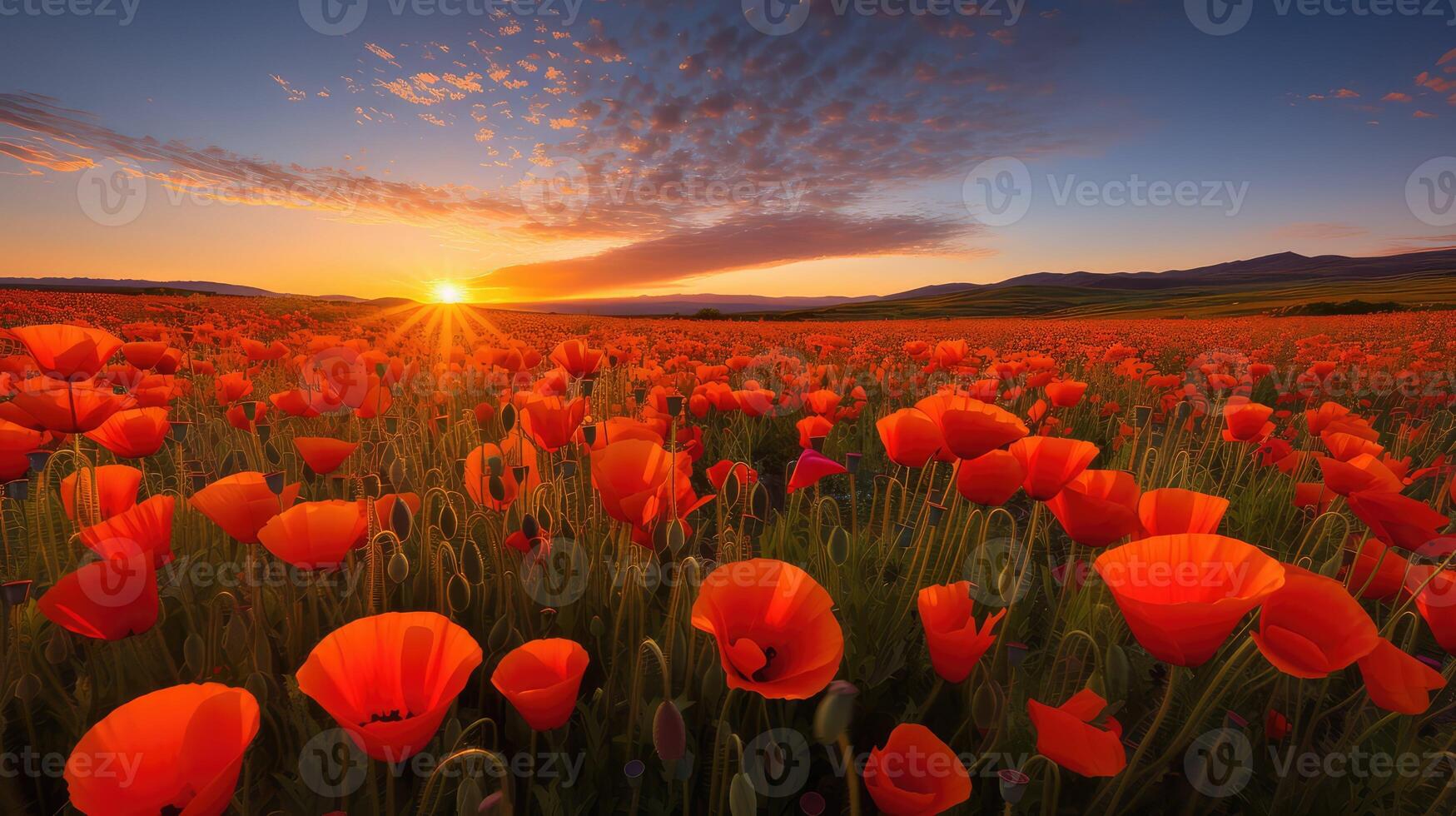 hues gradient red orange photo