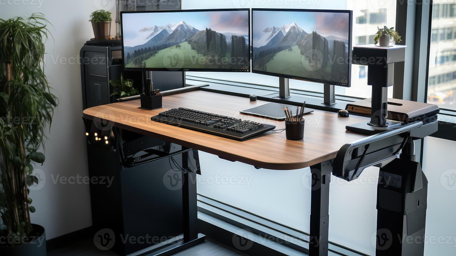 keyboard developer desk photo