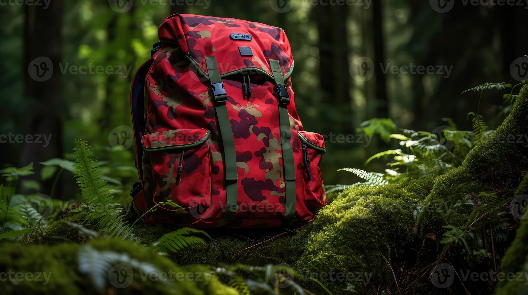 vibrant red camouflage pattern photo