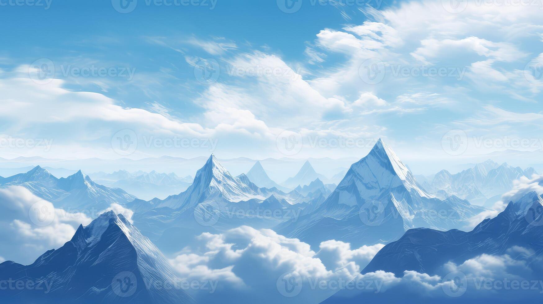 mountain pale blue sky photo