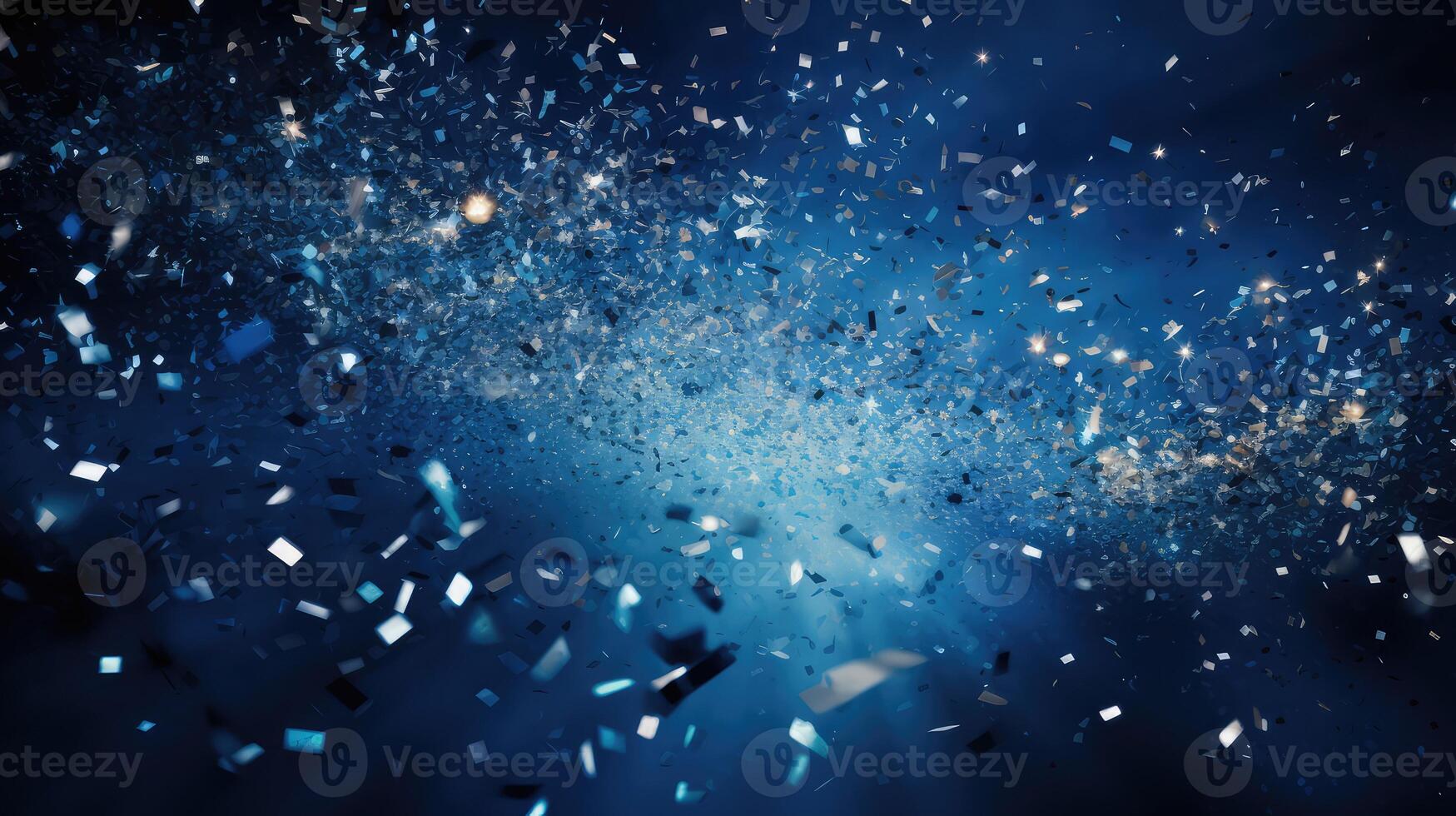 cannon dark blue confetti photo