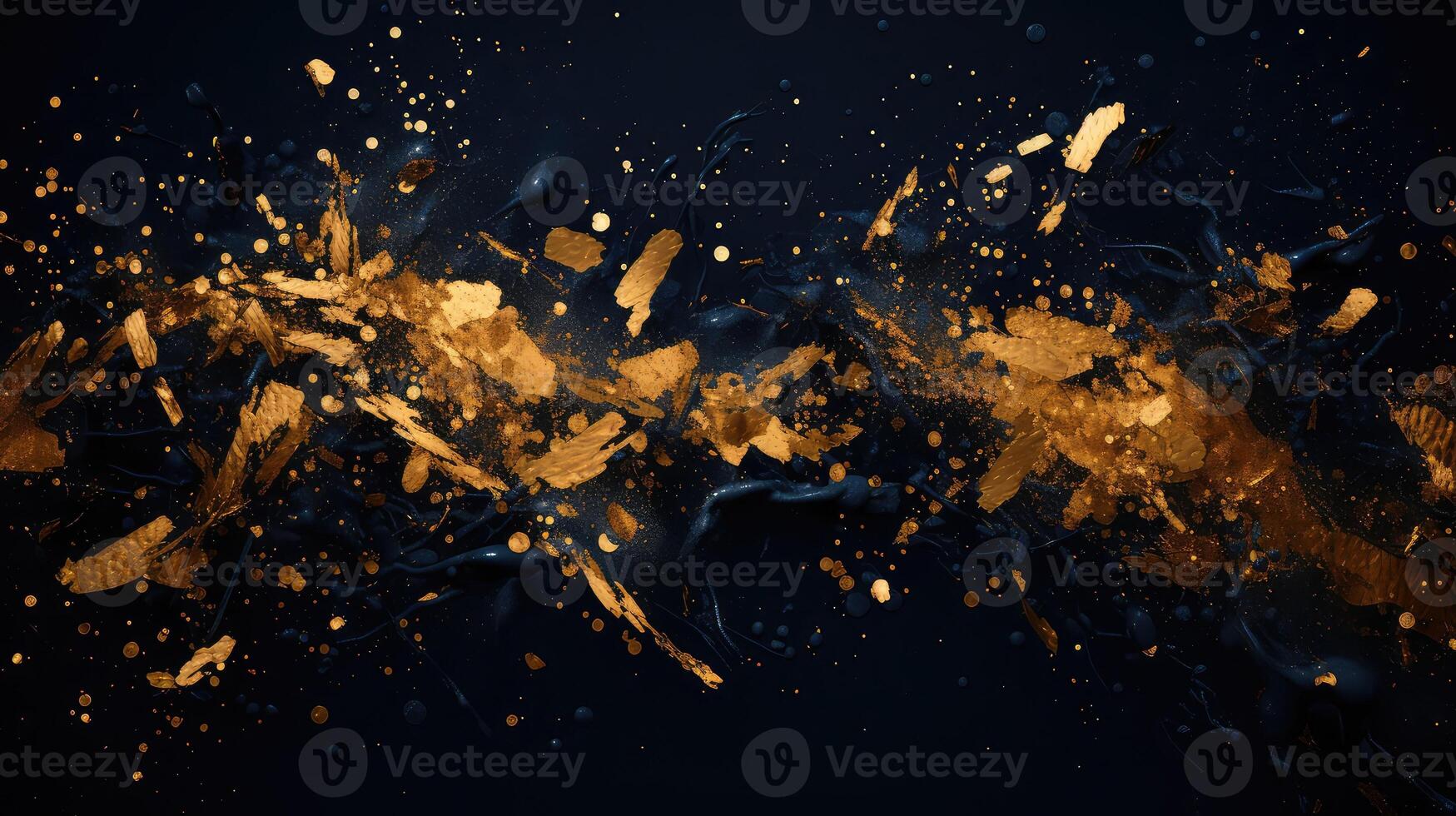 modern gold splatters photo
