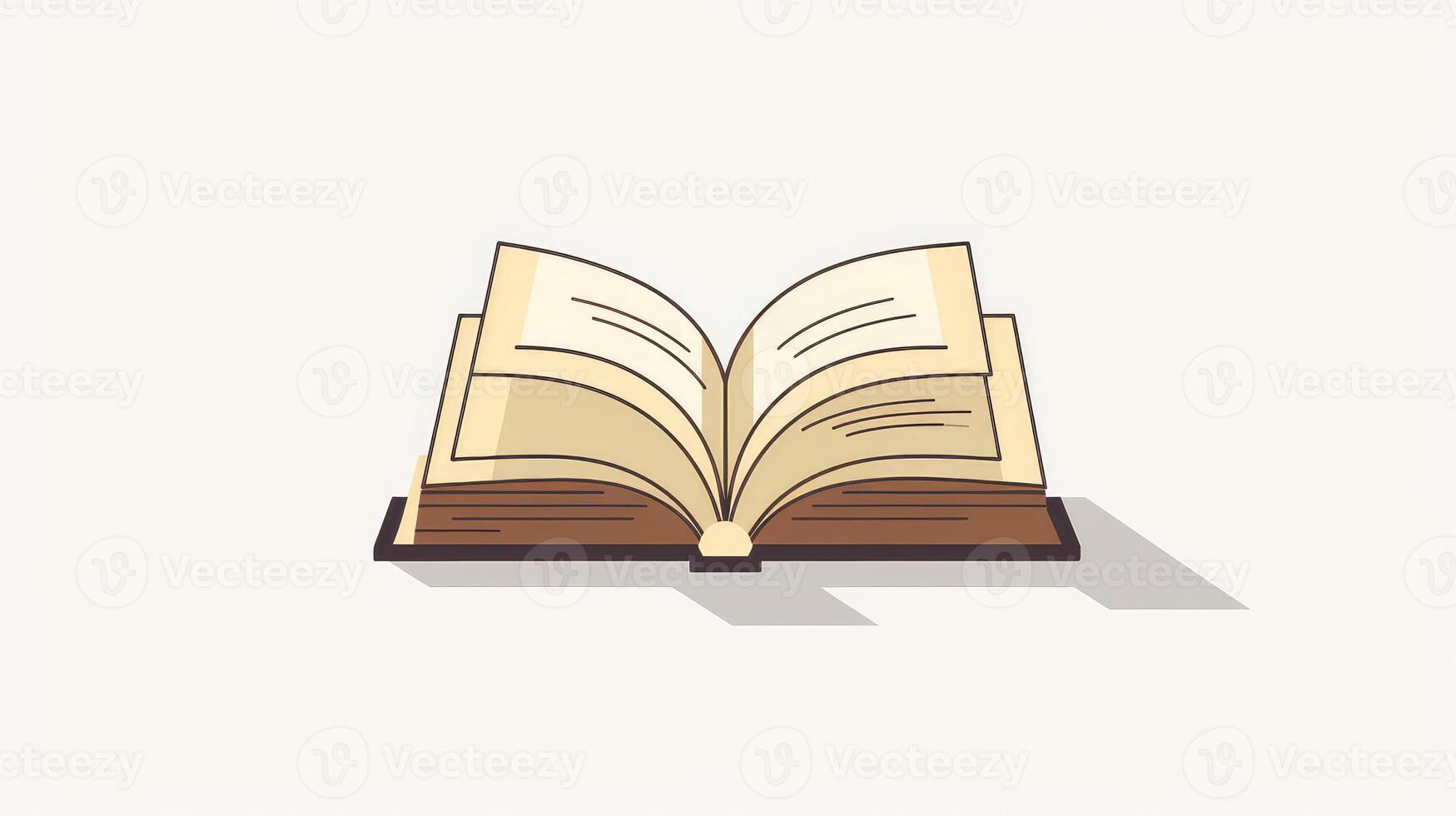 modern open book clip art photo
