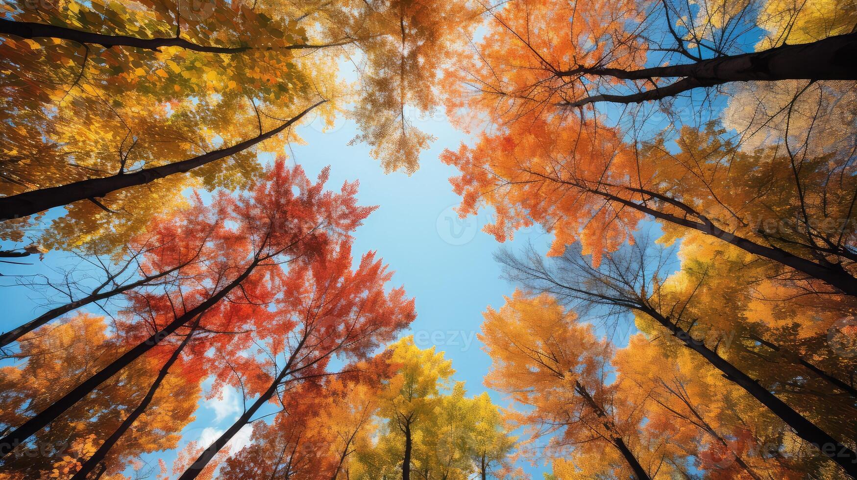 autumn trees canopy photo