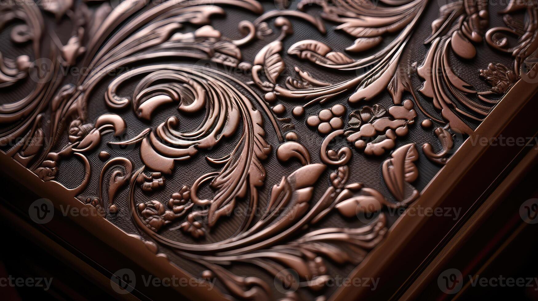 embossed empty box of chocolate photo