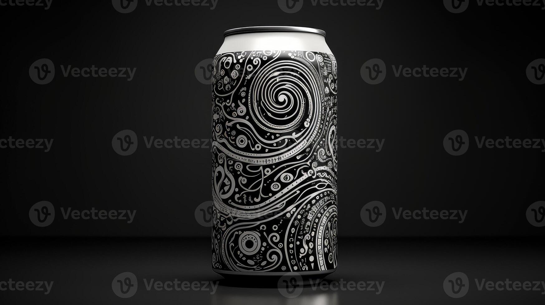 swirls beer can outline photo