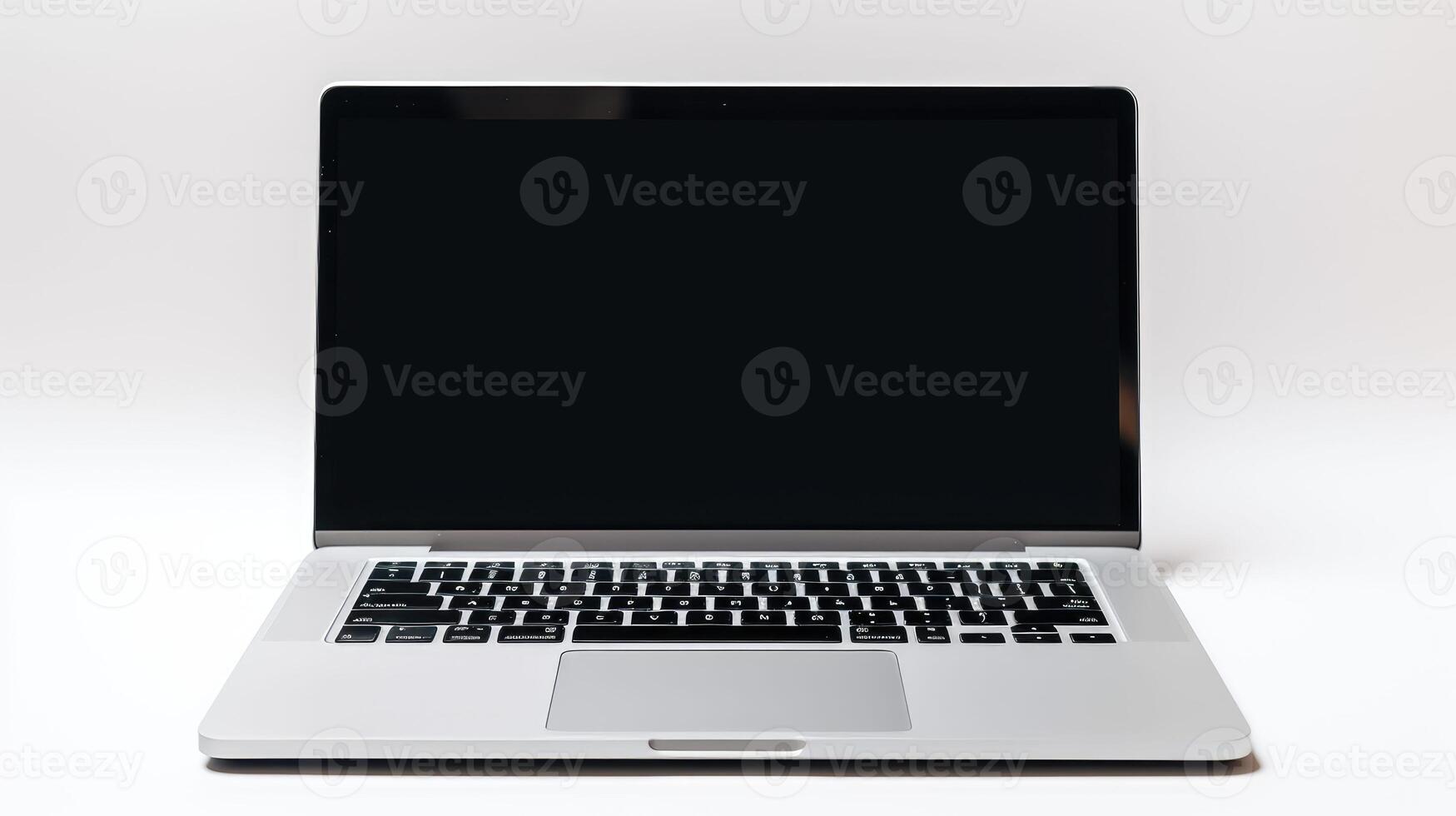 screen computer on white background photo