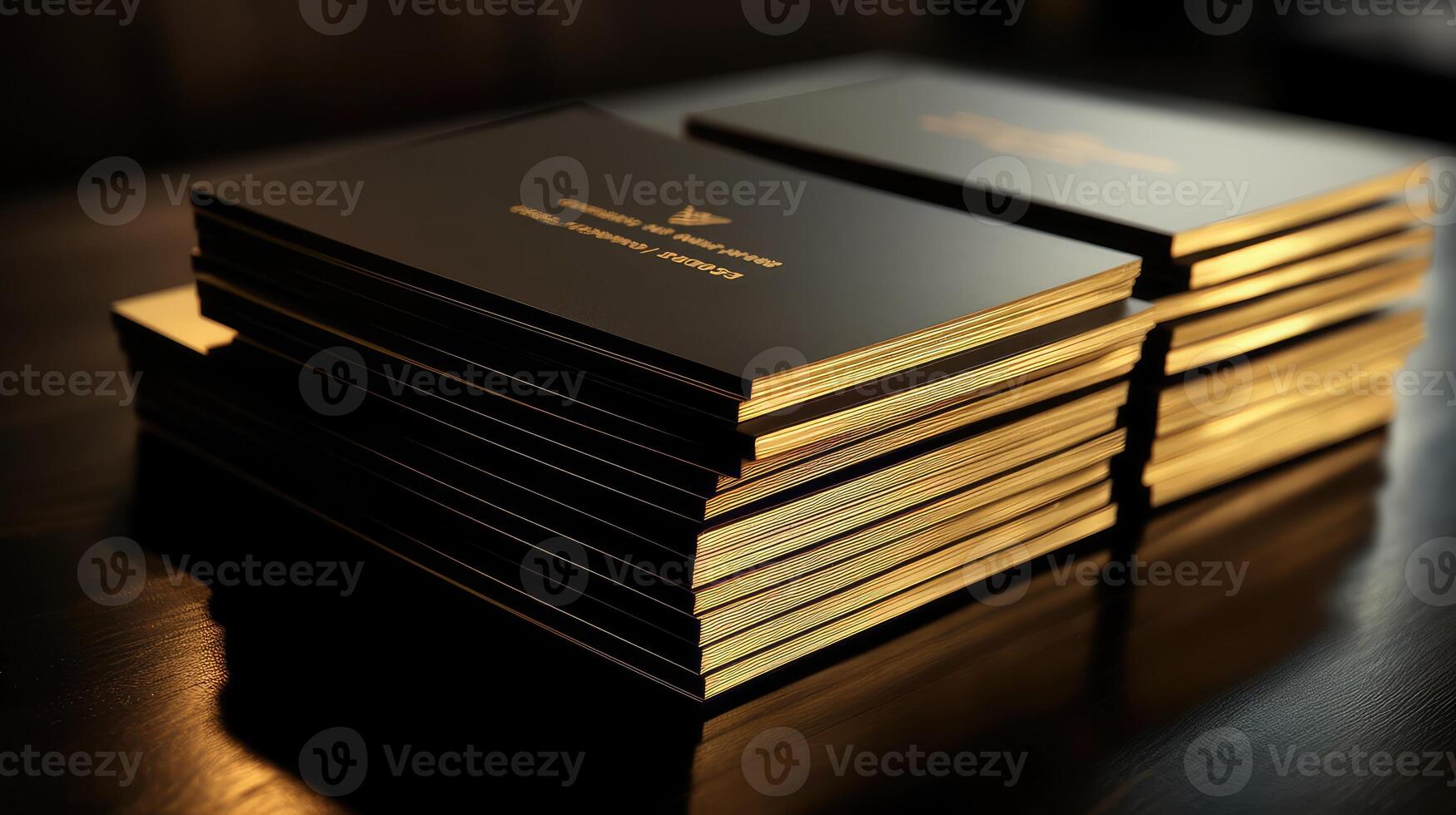 professional gold and black business card photo