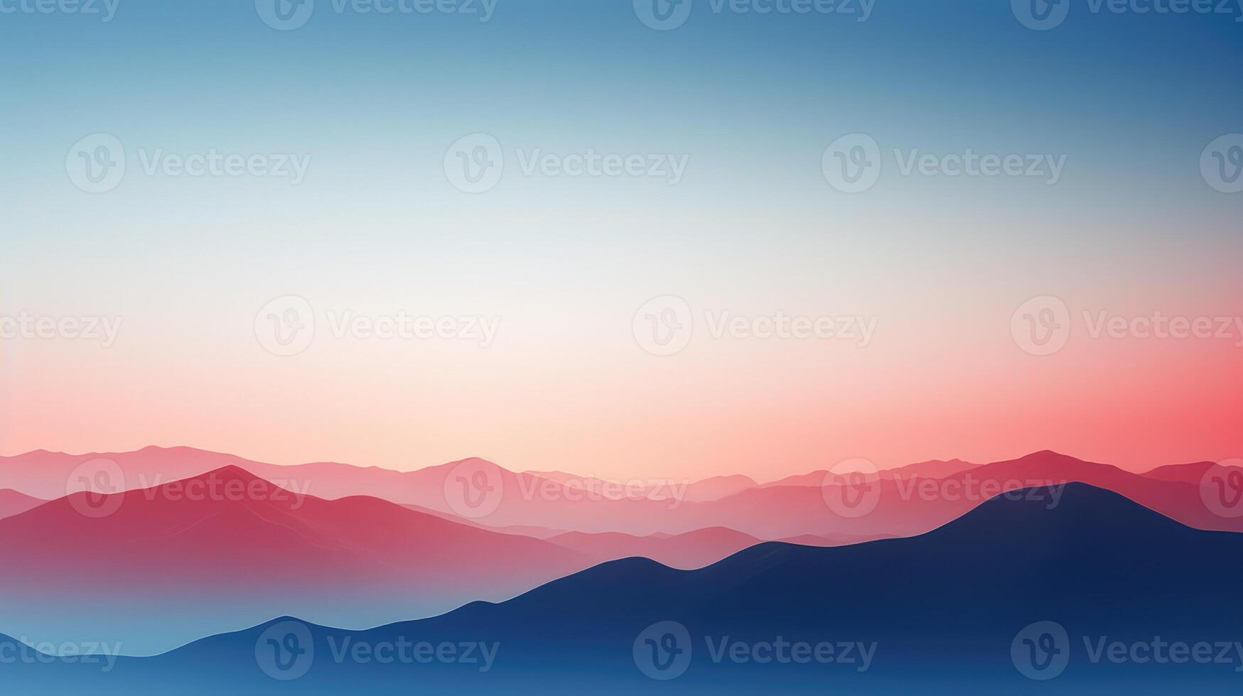 serene blue and red gradient photo