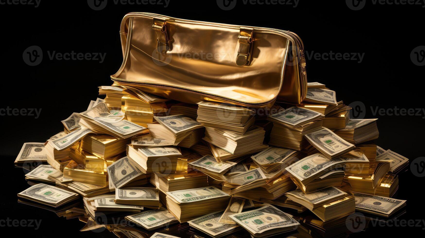riches bag of gold photo