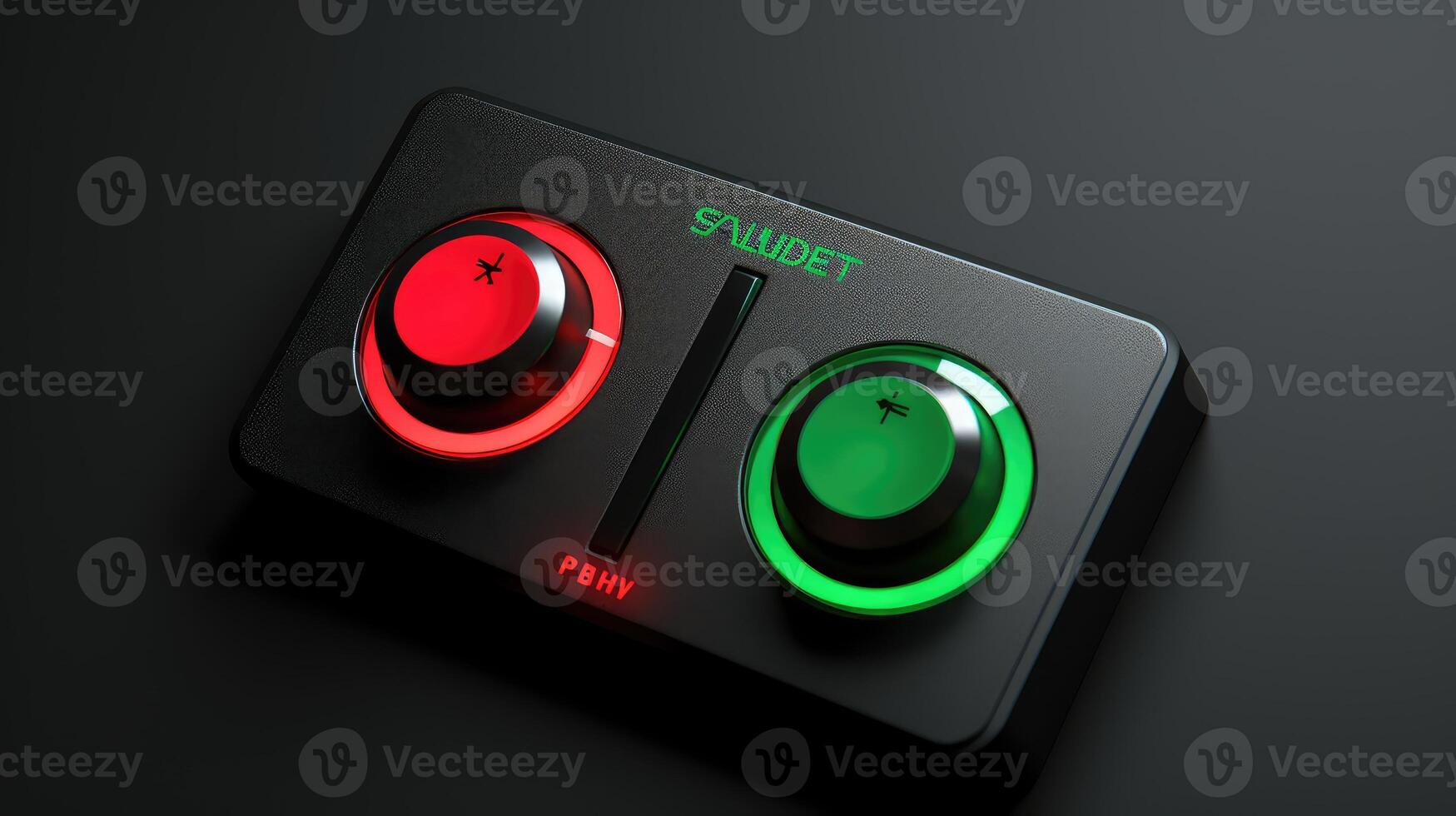 inactive on and off slider buttons red and green switch photo