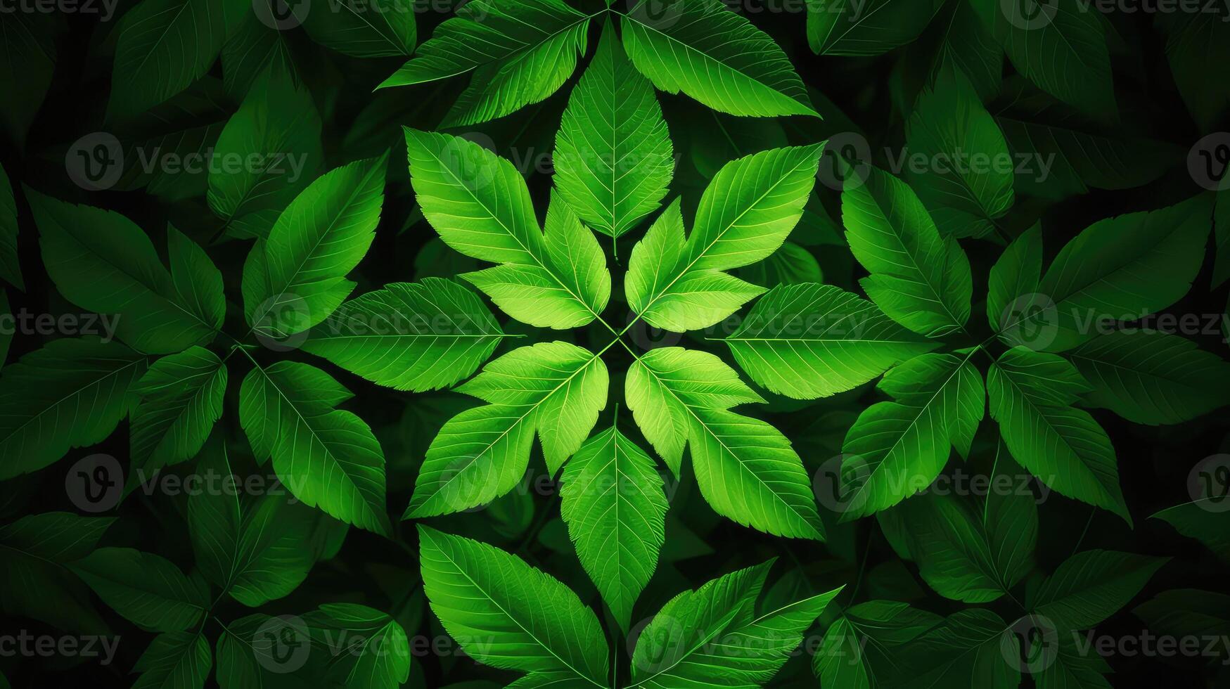 visual leaf green pattern photo