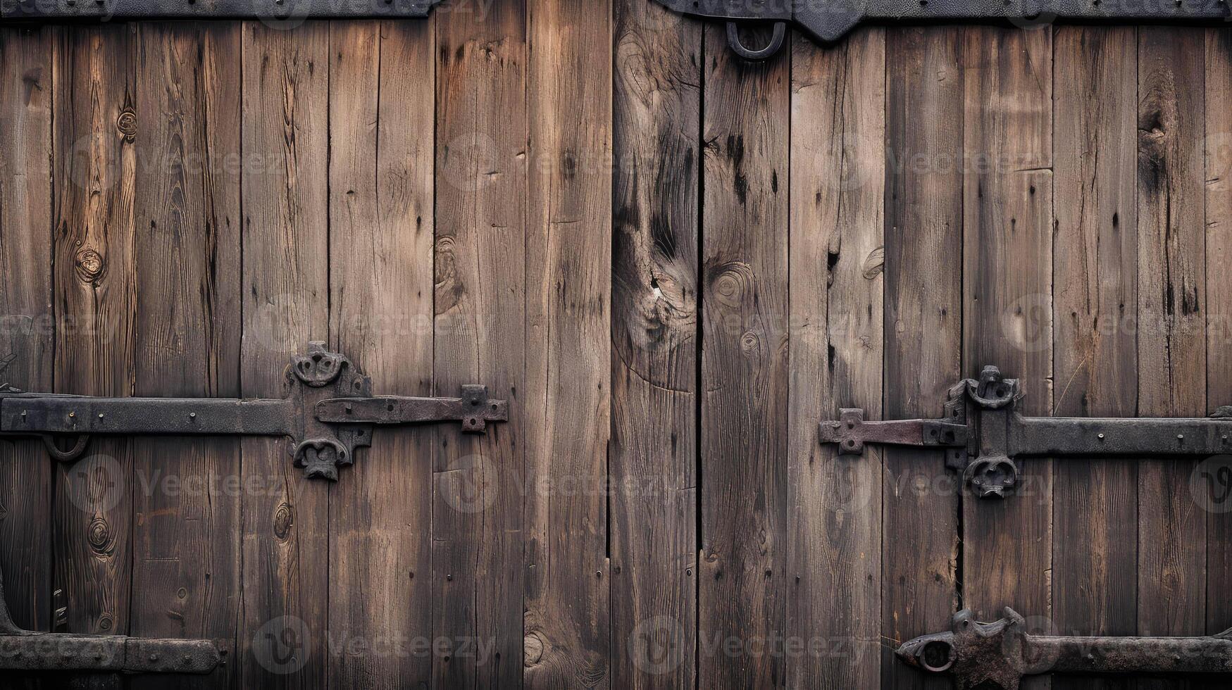 hinges barn door wood photo