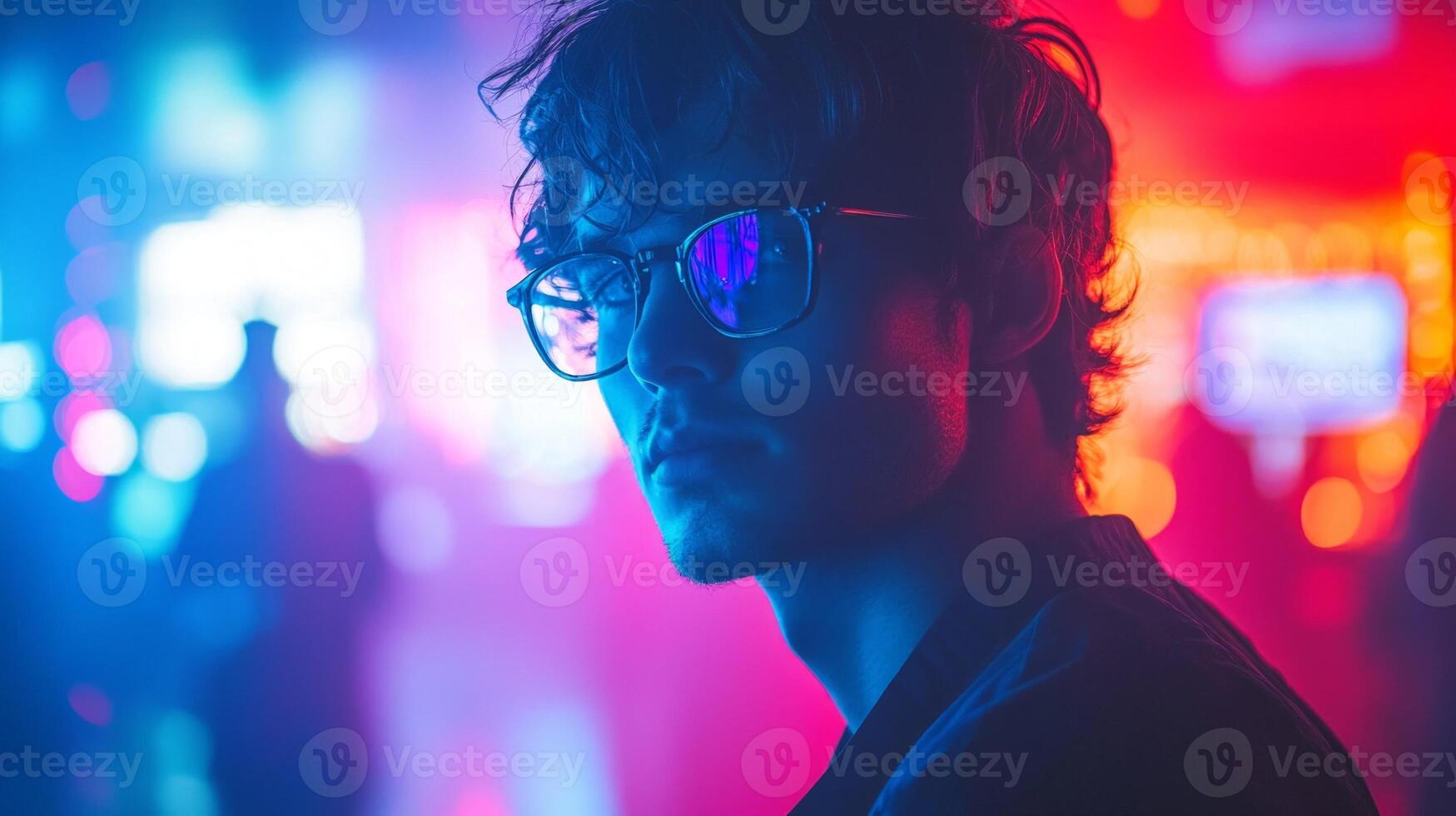 surgeon stands in focused pose illuminated bright surgical lamp emphasizing their silhouette as medical equipment blurs in background showcasing dedicated atmosphere photo