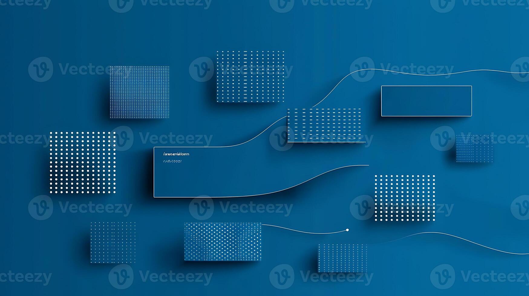 A blue background with squares and lines photo