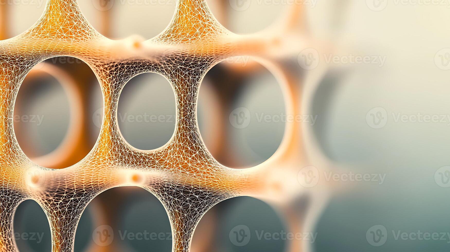 A close up of a cell structure photo