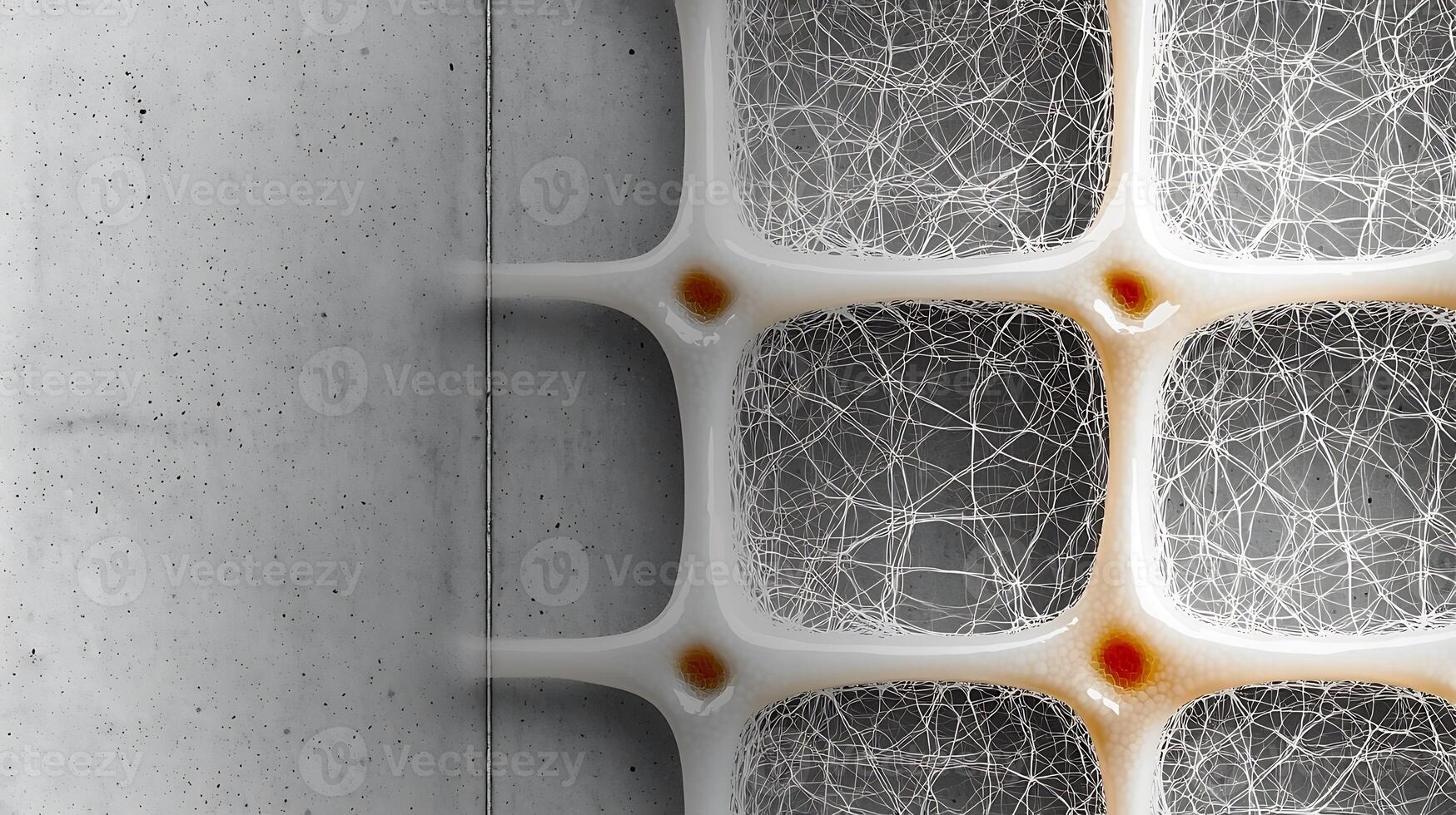 A close up of a concrete wall with holes in it photo