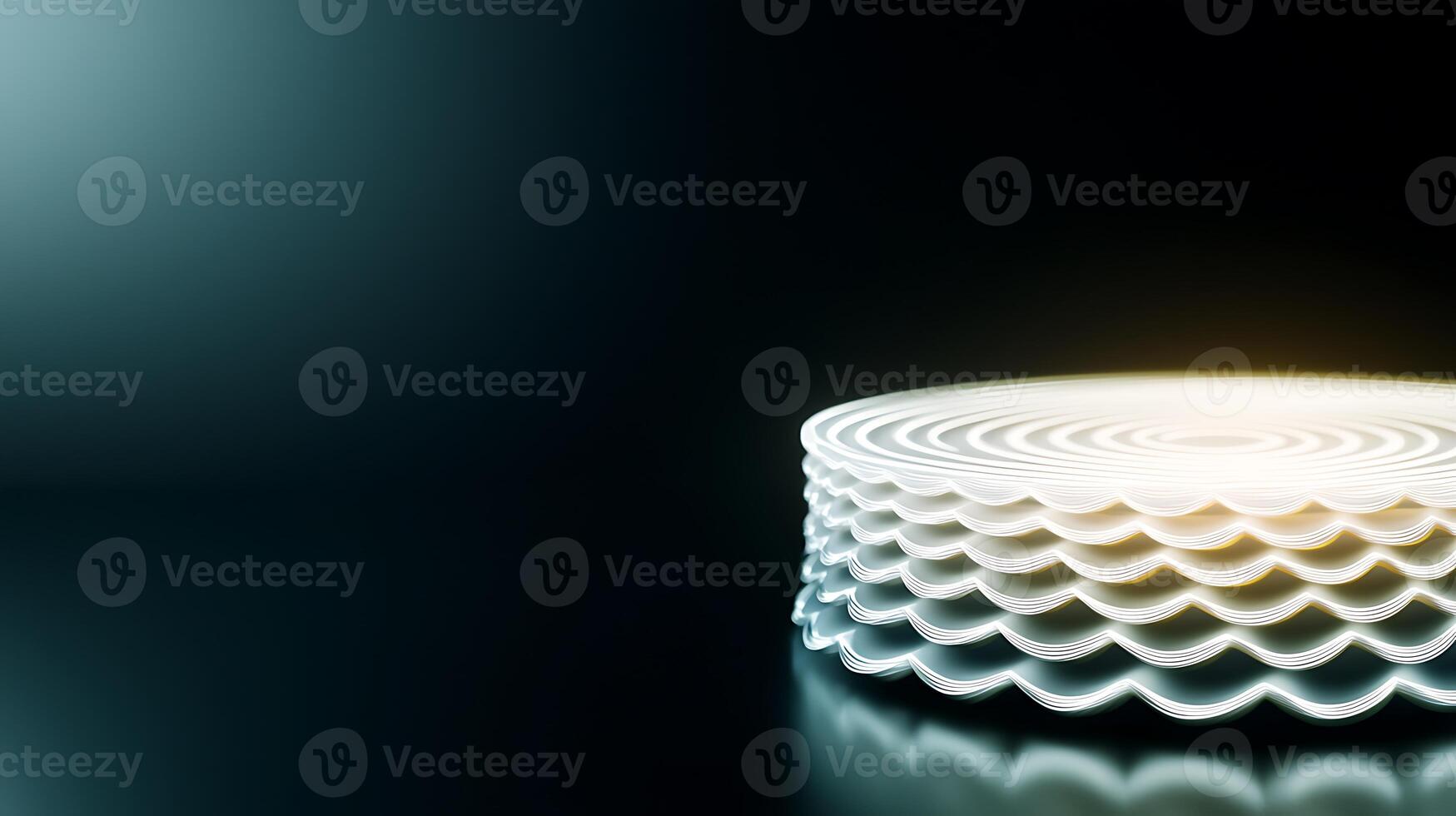 A white object with a spiral design photo