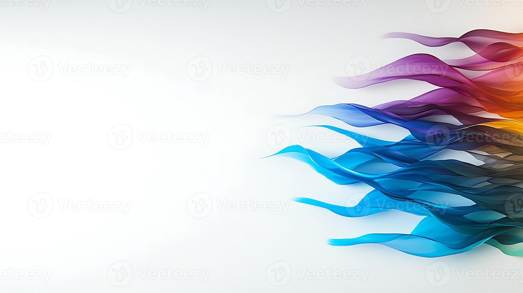 Colorful abstract background with waves photo