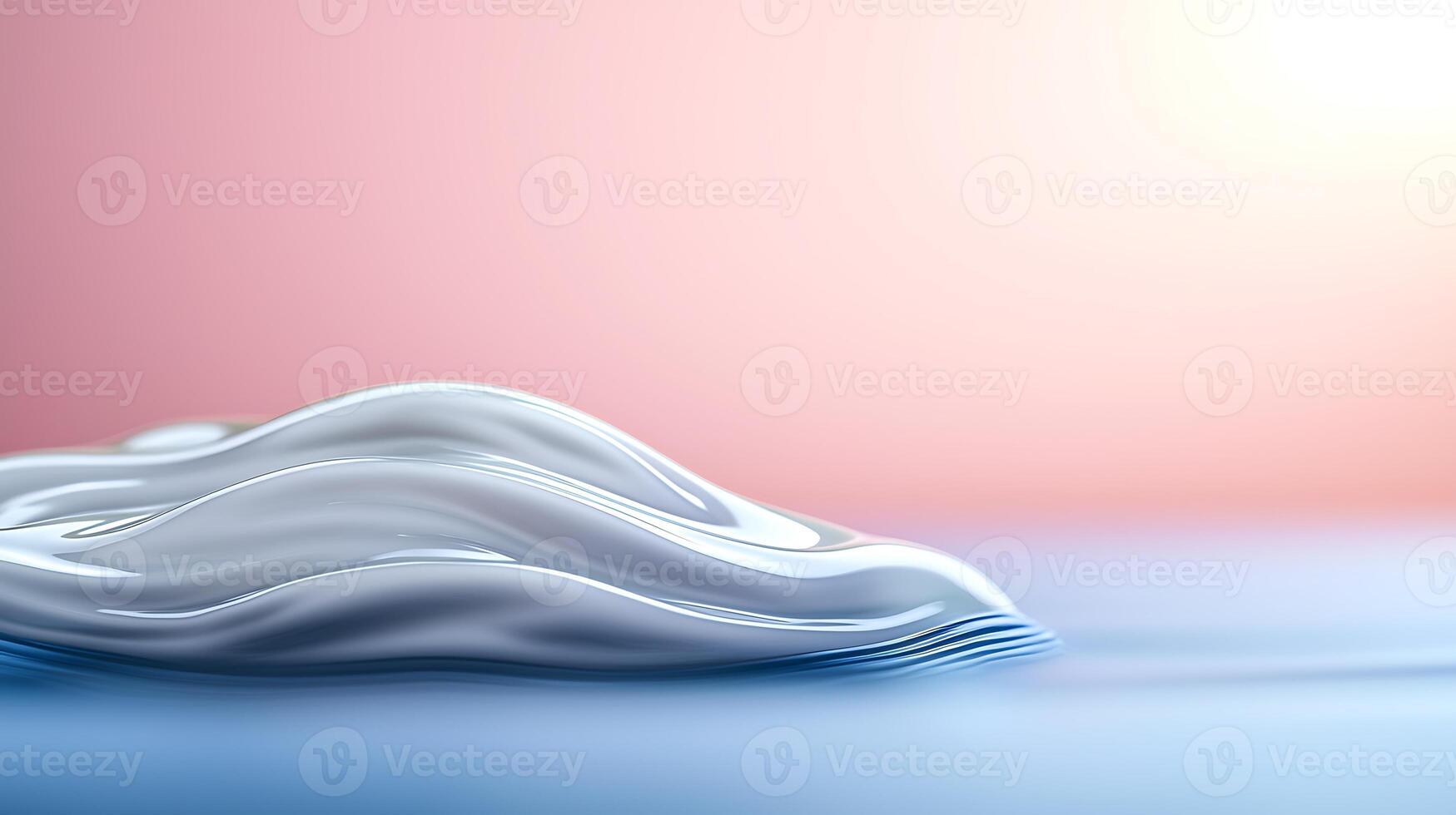 A wave of liquid is floating on top of a surface photo