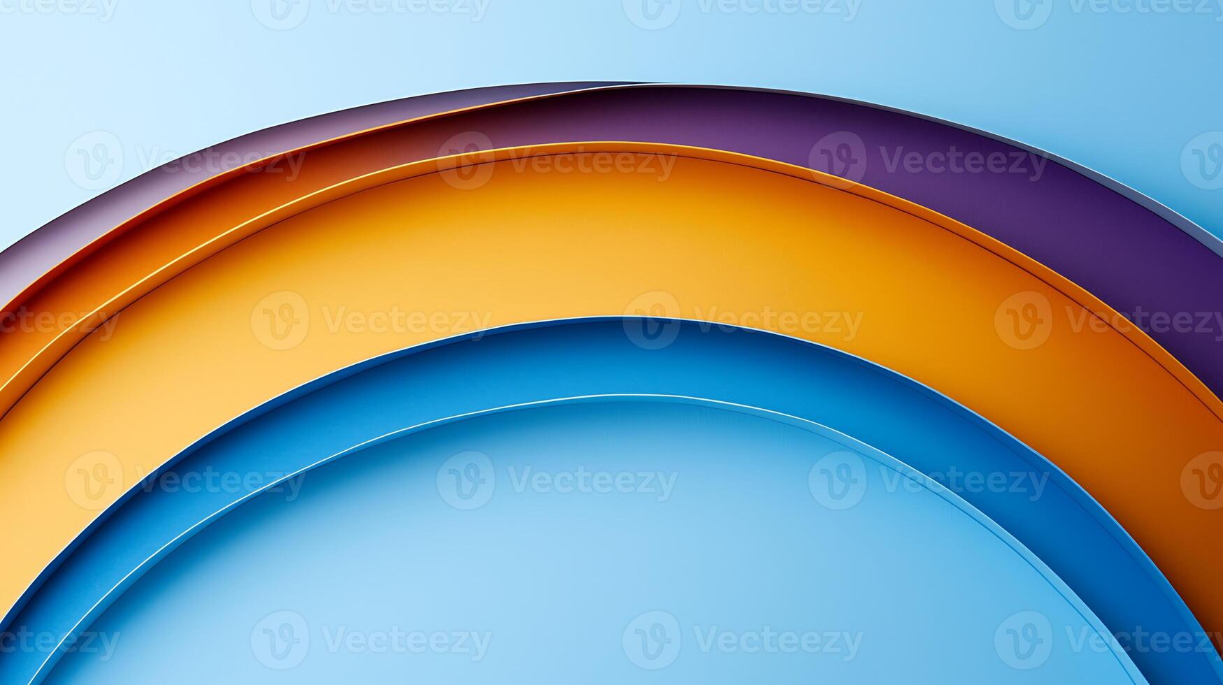 A rainbow is made out of paper photo