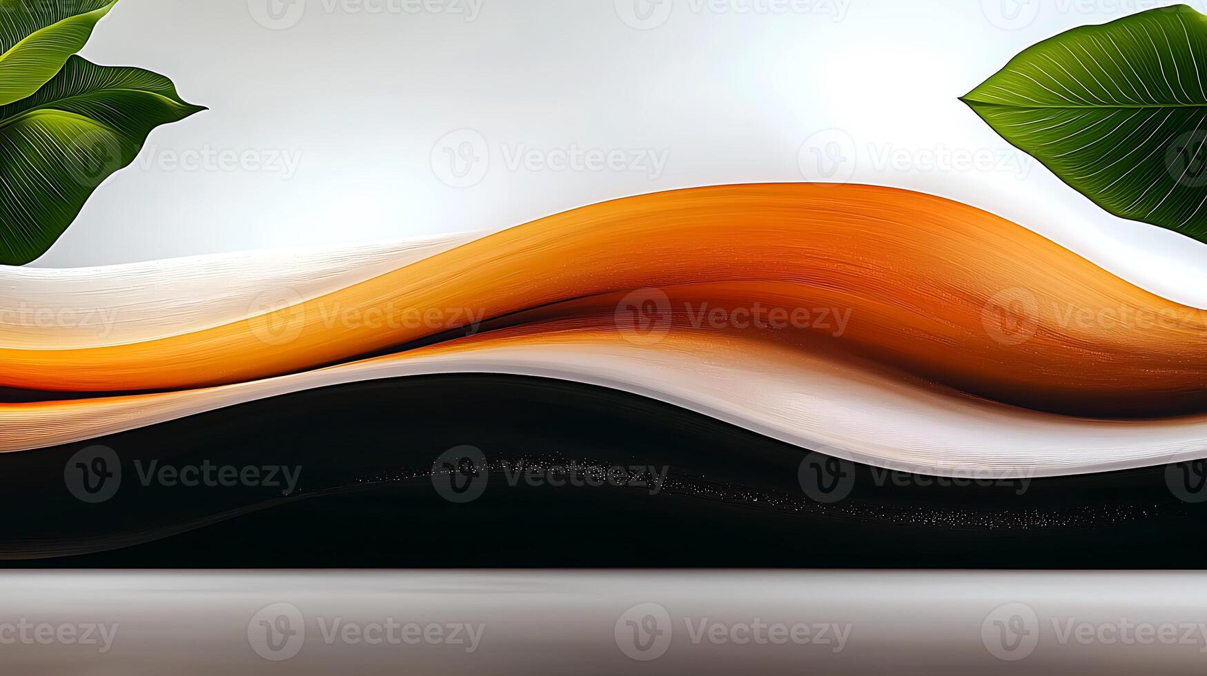A large wave of orange and black photo