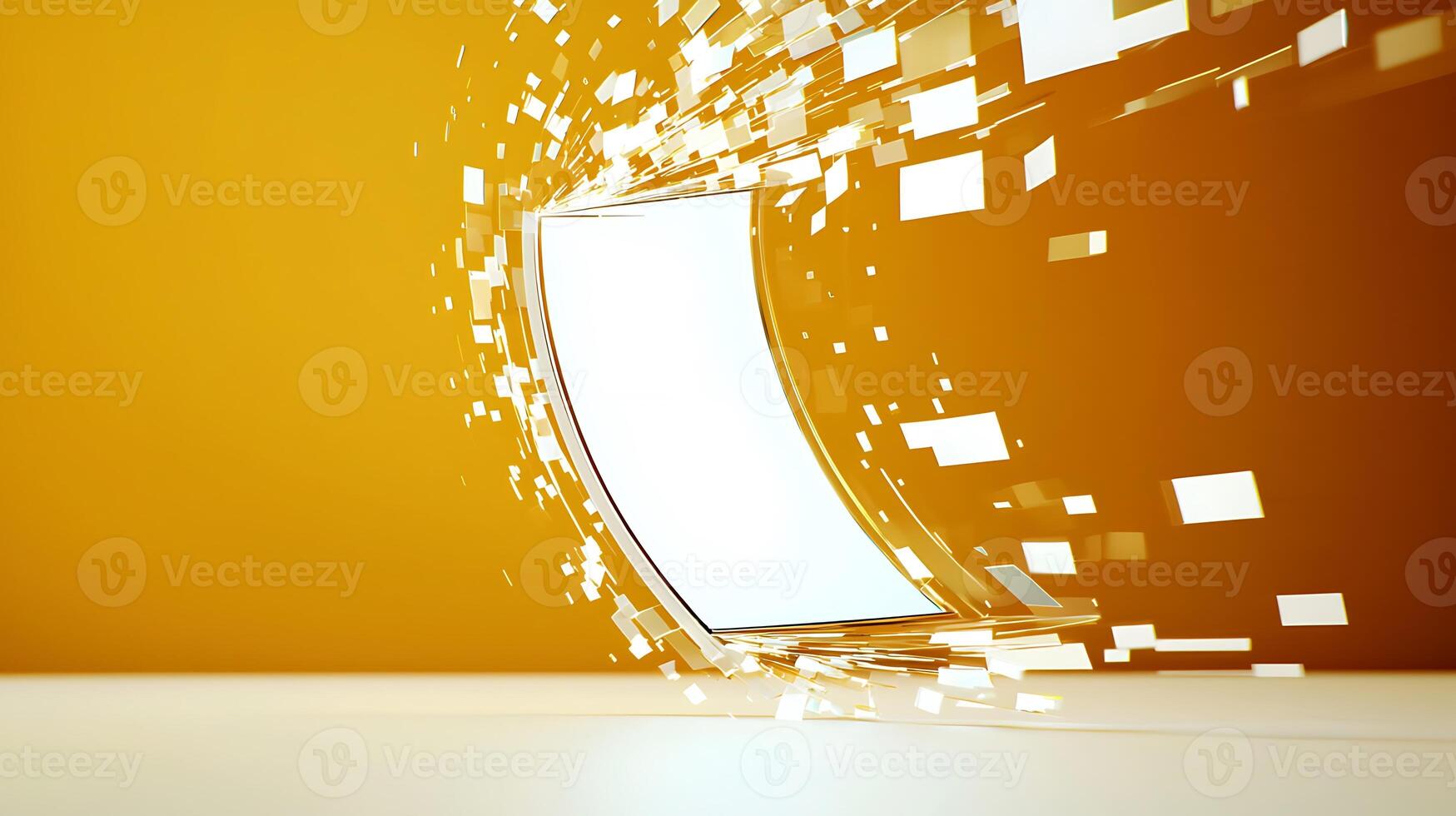 A white square with a white background photo