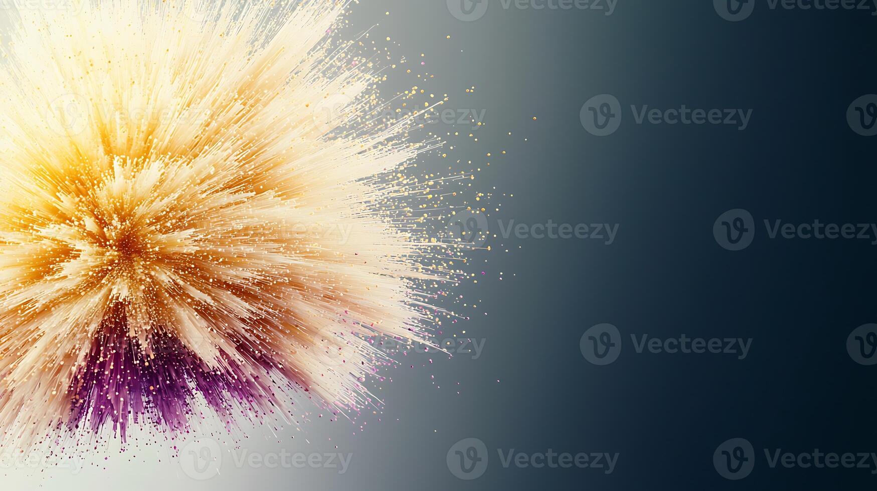 A ball of powder is being blown up photo