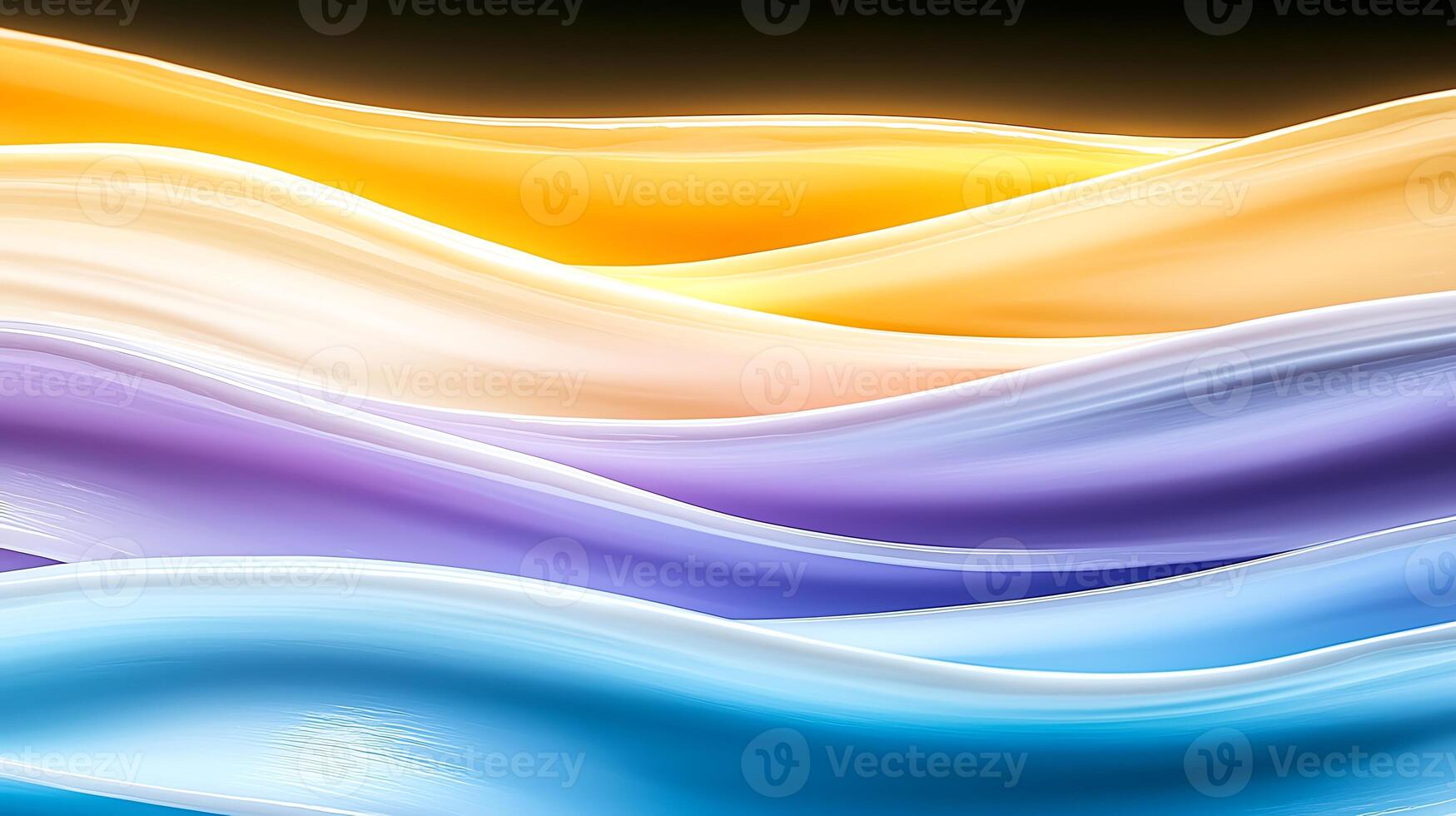 Abstract background with waves in different colors photo