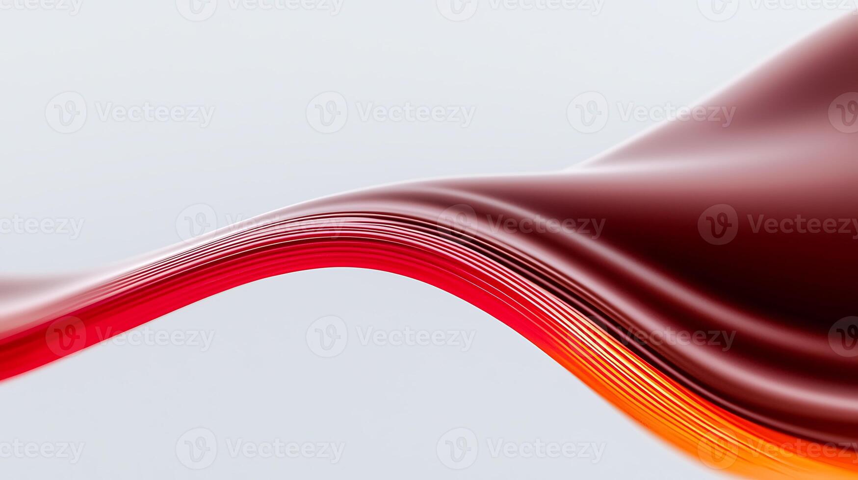 A red and orange wave on a white background photo