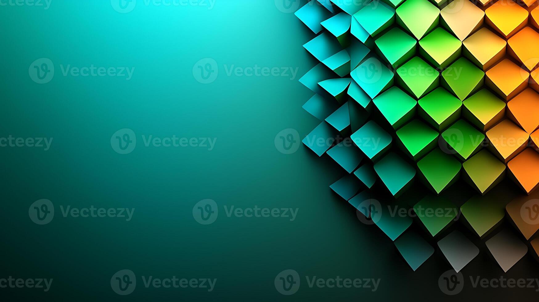 Abstract background with colorful triangles photo