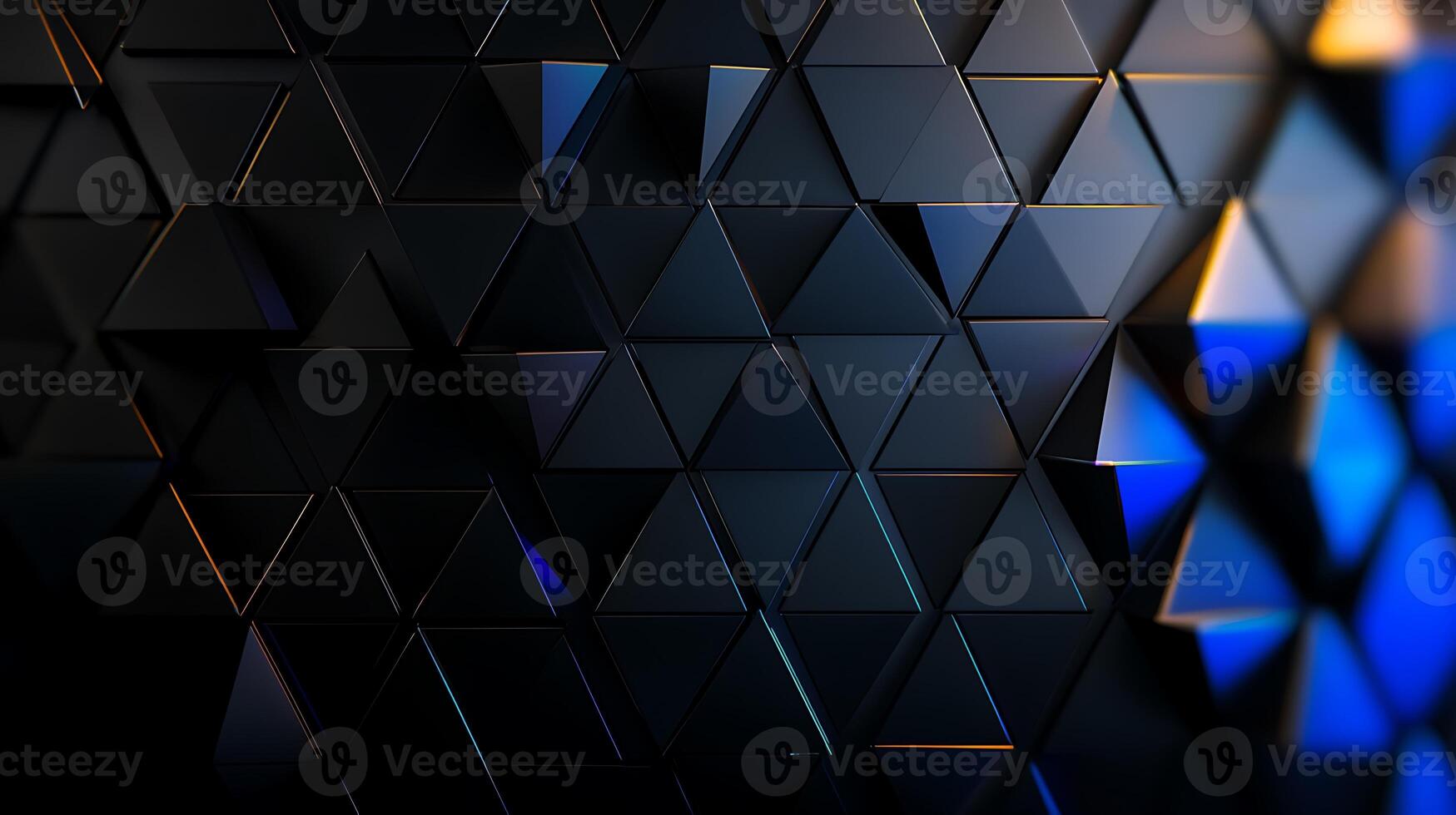 3d abstract background with triangles photo