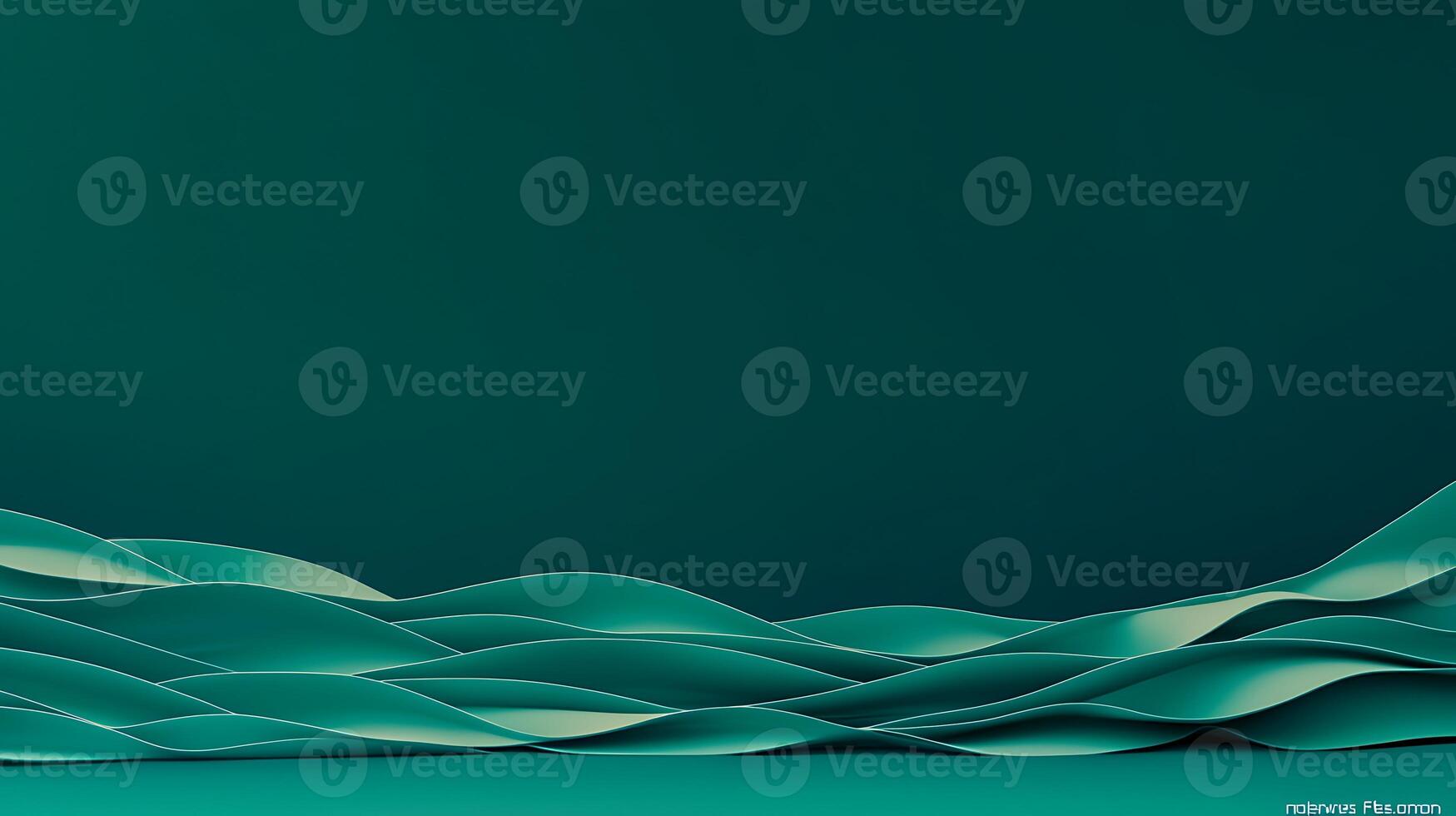 A green background with waves photo